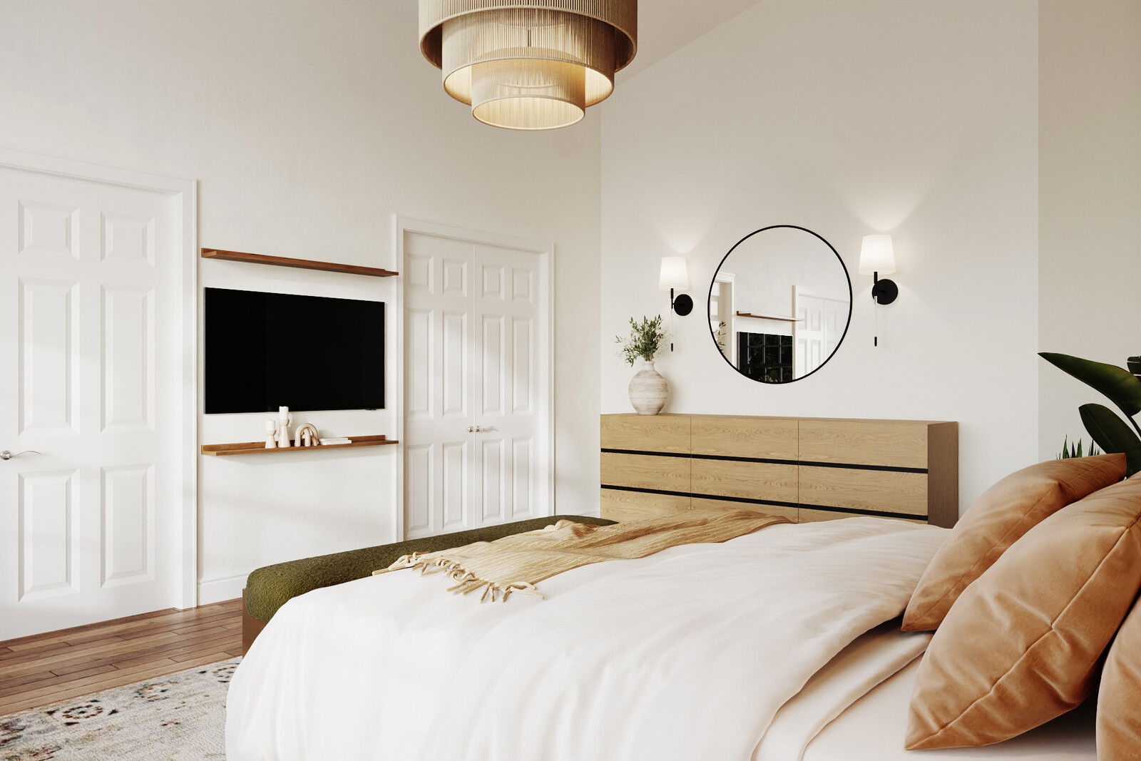 Online Designer Bedroom 3D Model 2