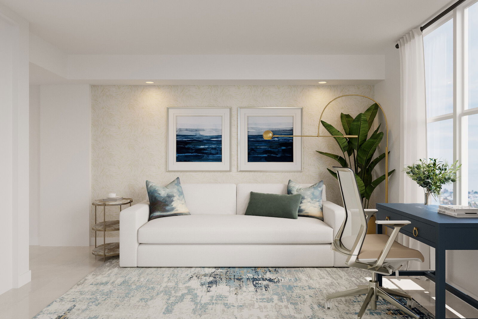 Online Designer Bedroom 3D Model 3