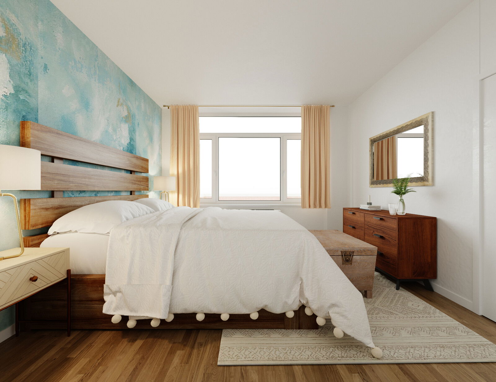 Online Designer Bedroom 3D Model 3