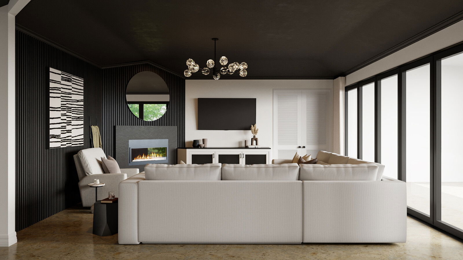 Online Designer Combined Living/Dining 3D Model 4