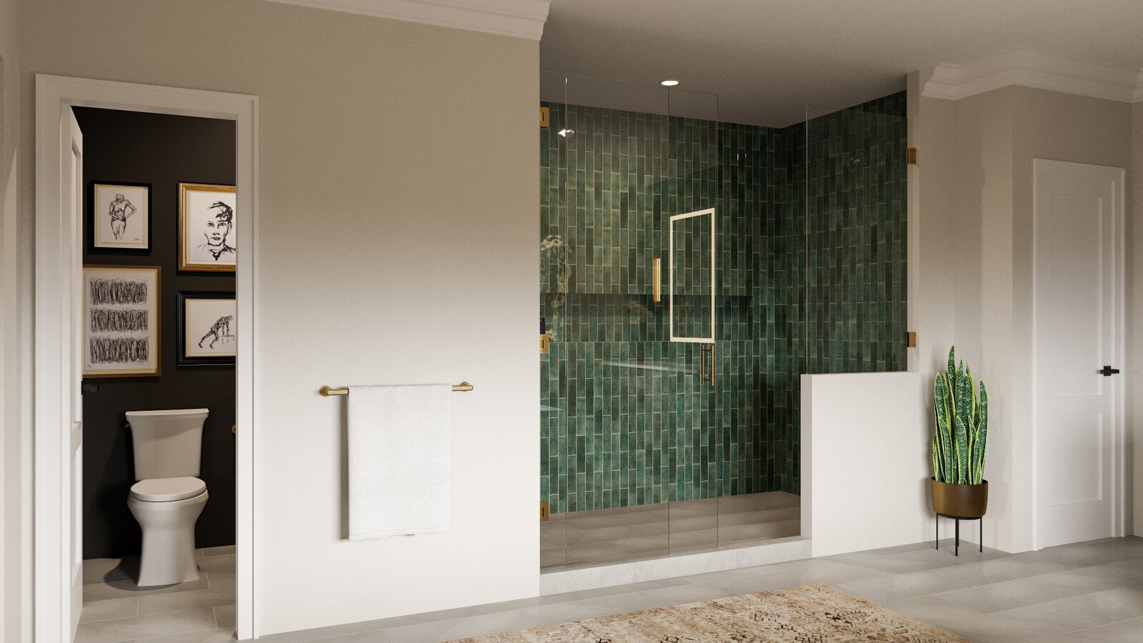 Online Designer Bathroom 3D Model 2