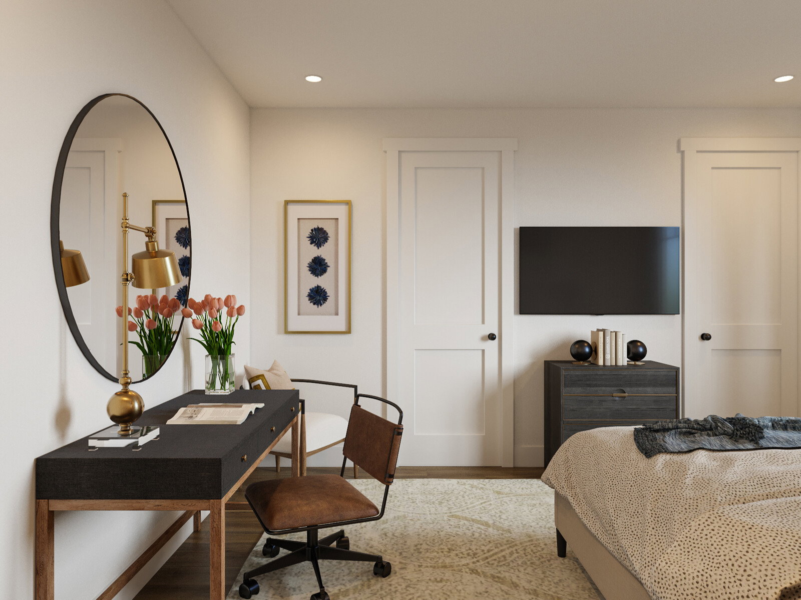 Online Designer Bedroom 3D Model 3