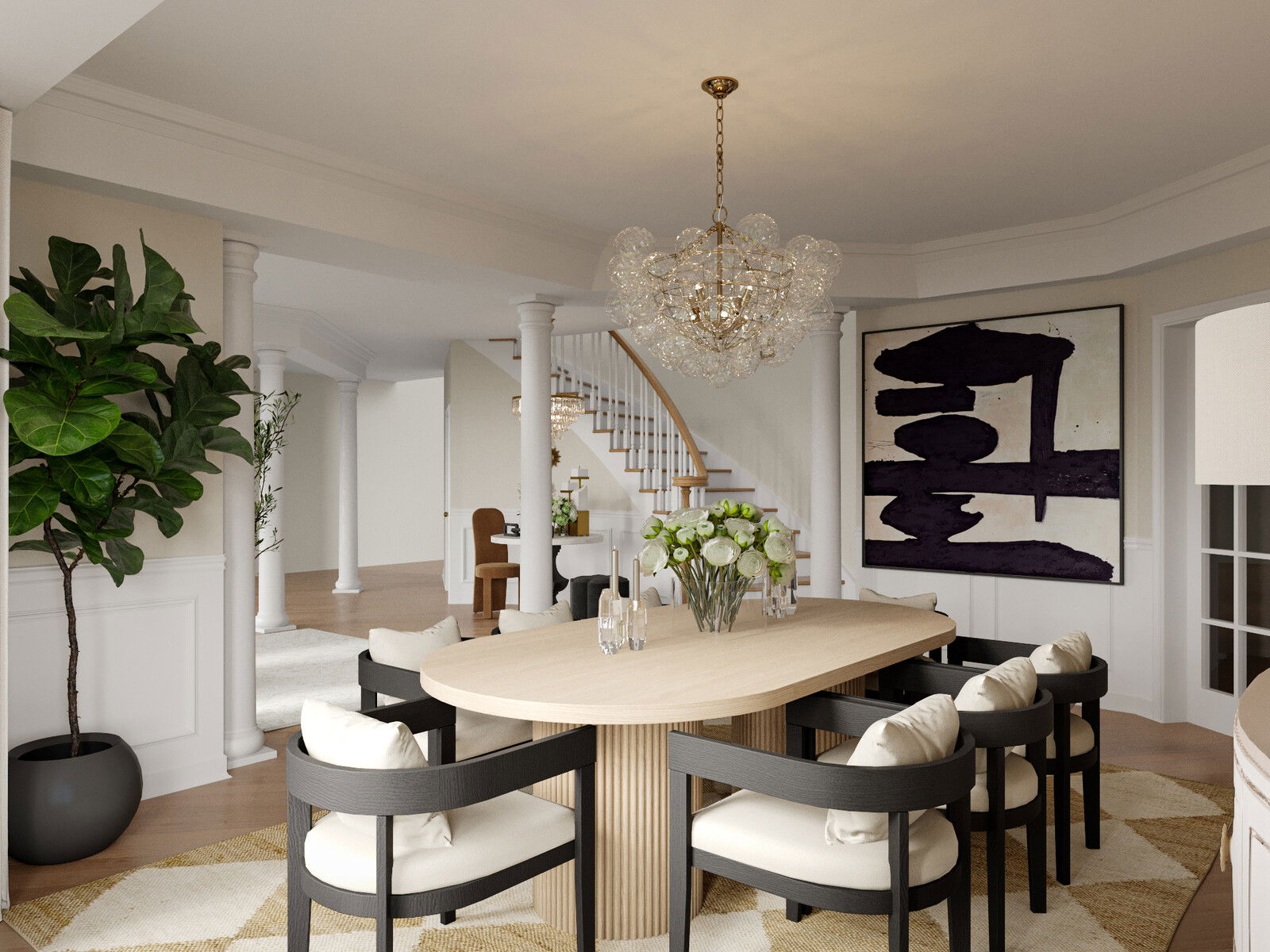 Online Designer Dining Room 3D Model 1
