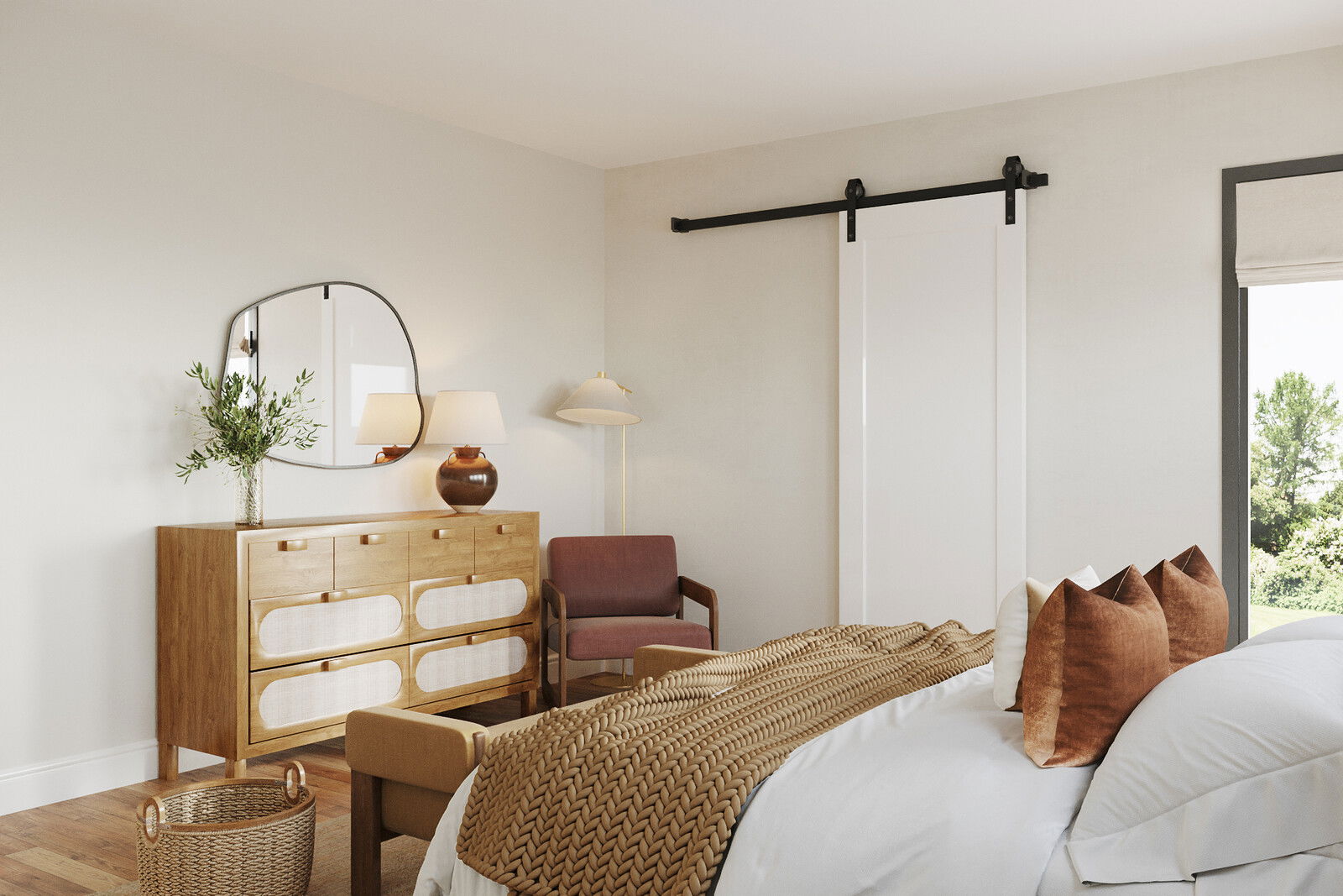 Online Designer Bedroom 3D Model 2