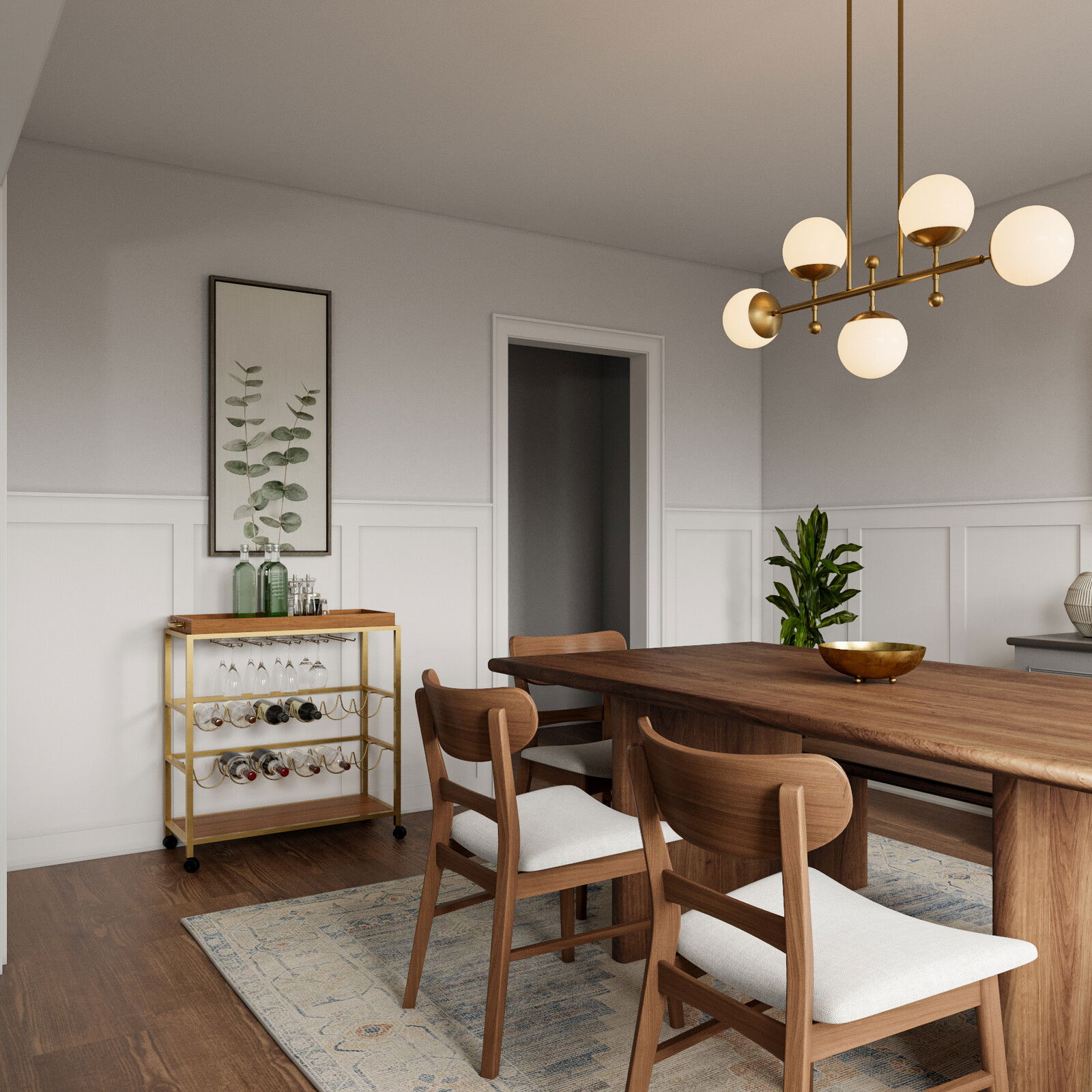 Online Designer Dining Room 3D Model 2