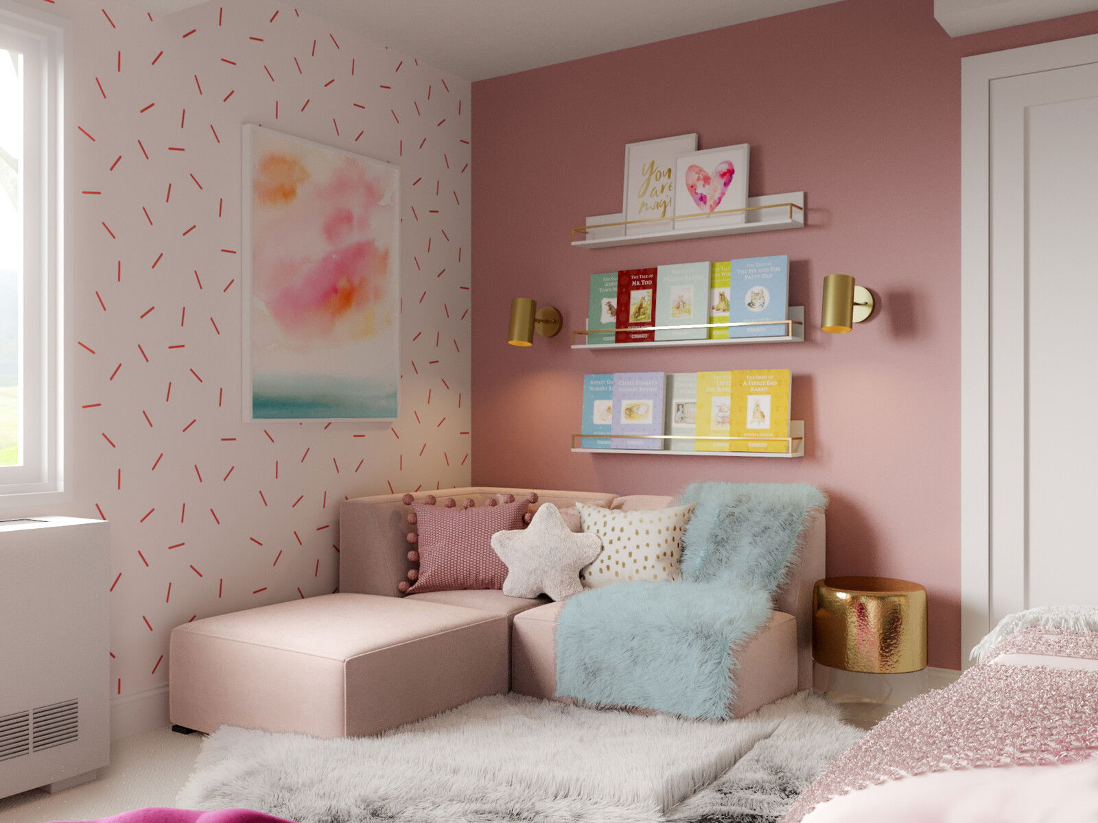 Modelo 3D de dormitorio de diseñador en línea 4