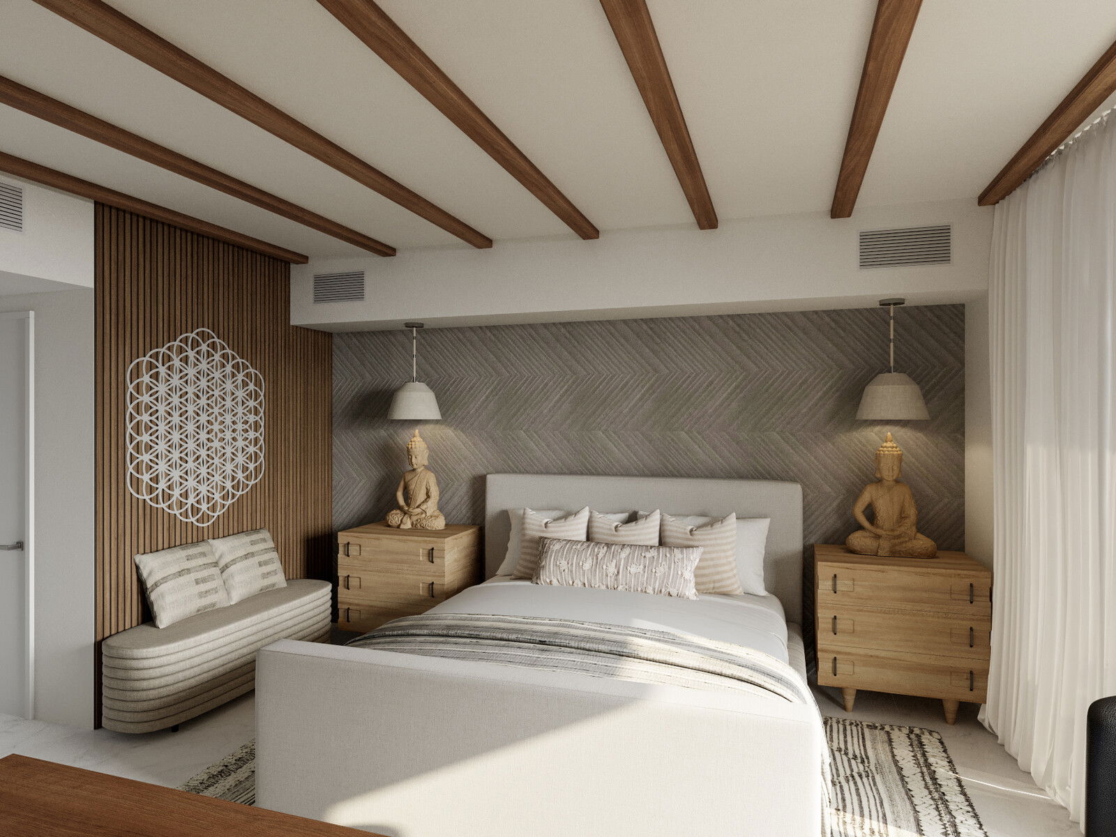 Online Designer Bedroom 3D Model 1