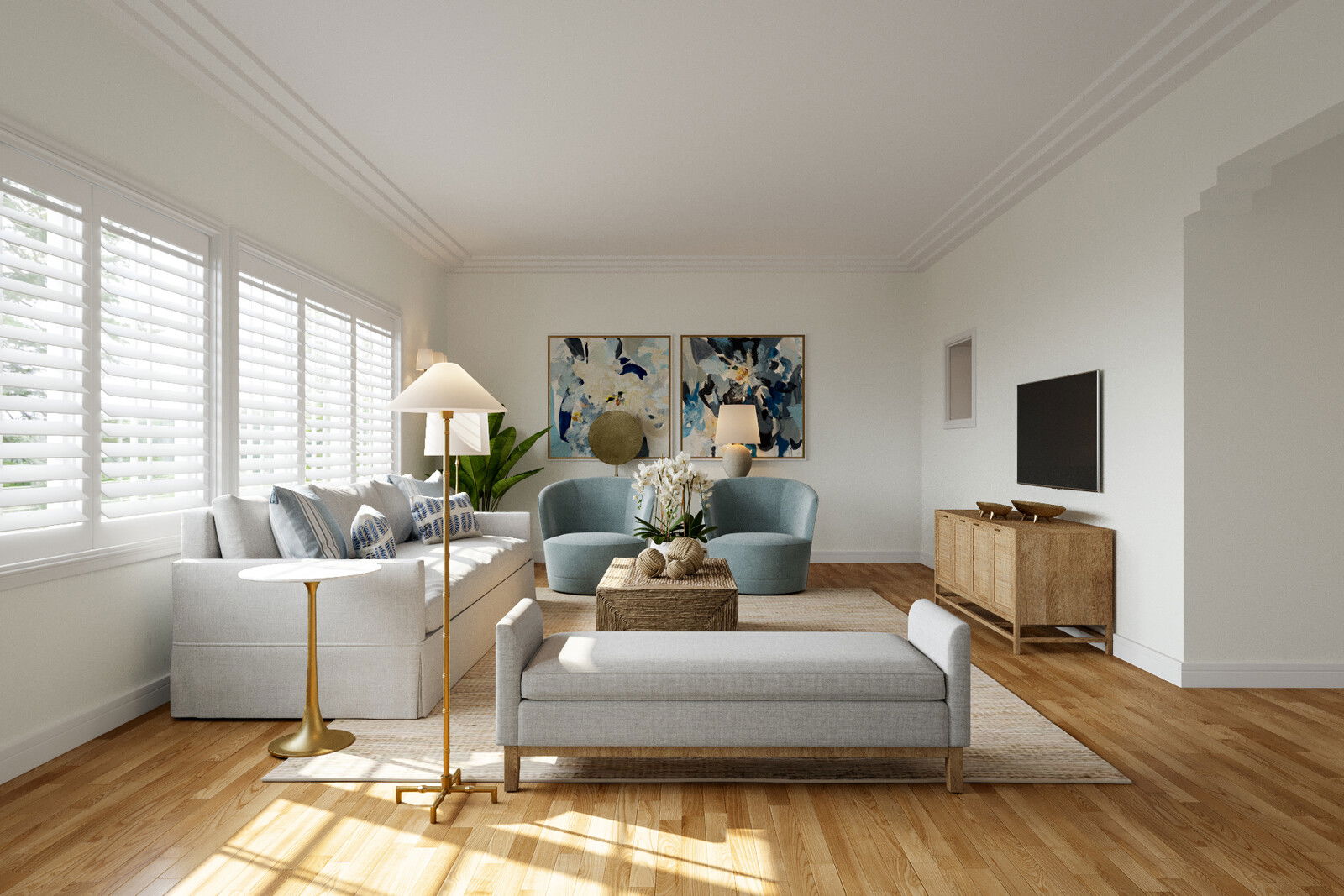 Online Designer Living Room 3D Model 1