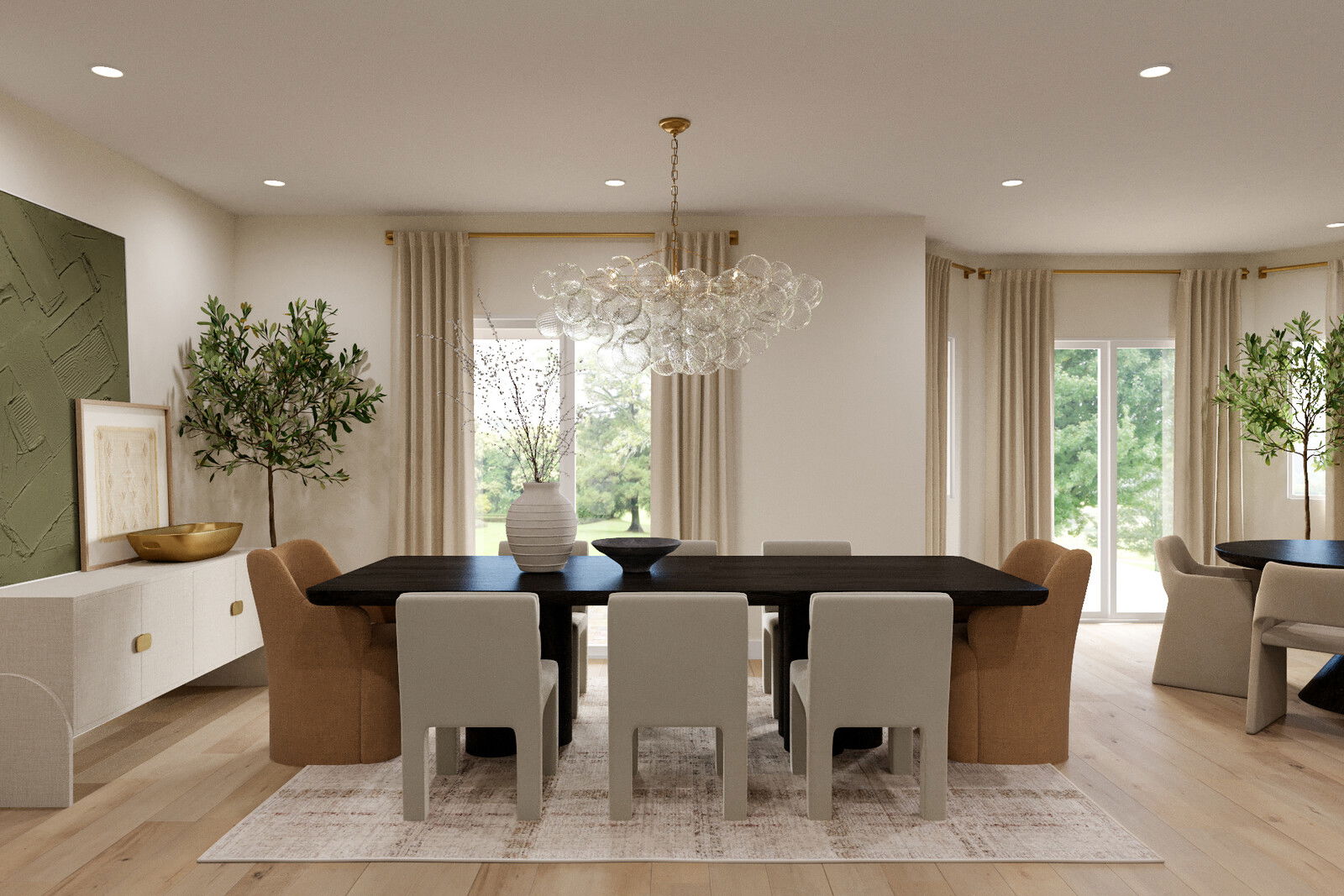 Online Designer Dining Room 3D Model 1
