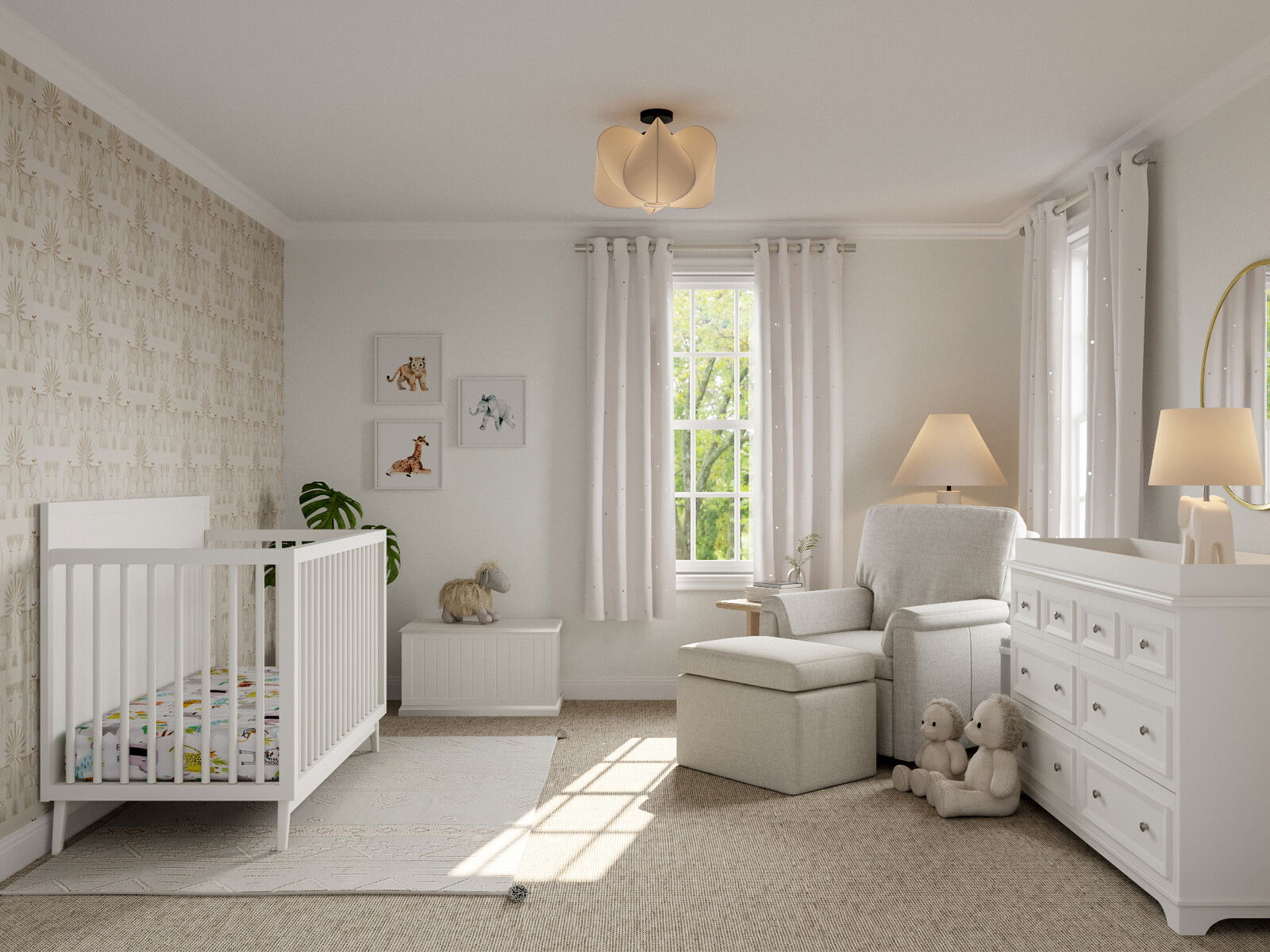 Nursery Decor with Animal Wall Art