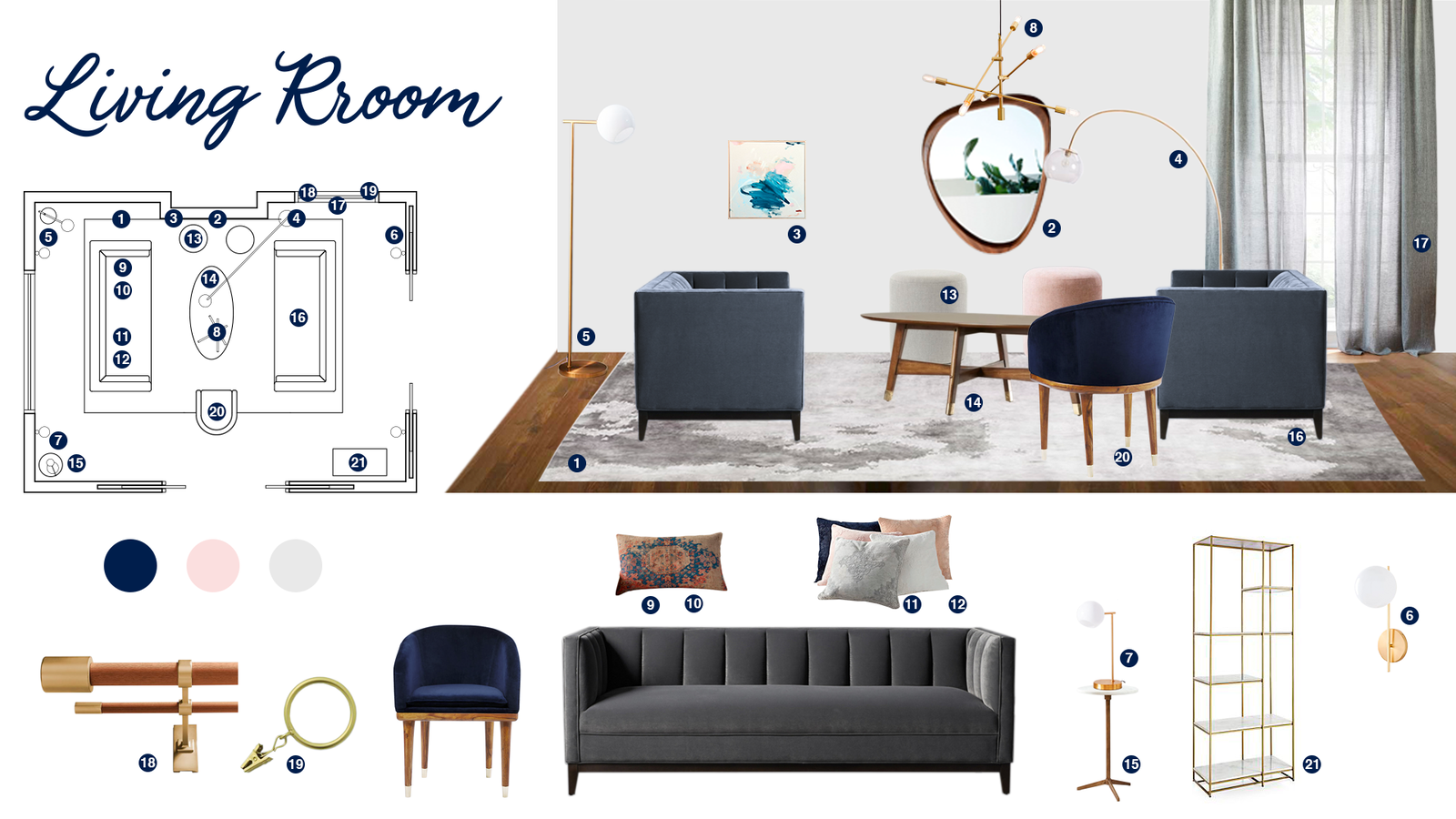 Ideas De Diseño Interior De Sala De Estar De Diseñador En Línea