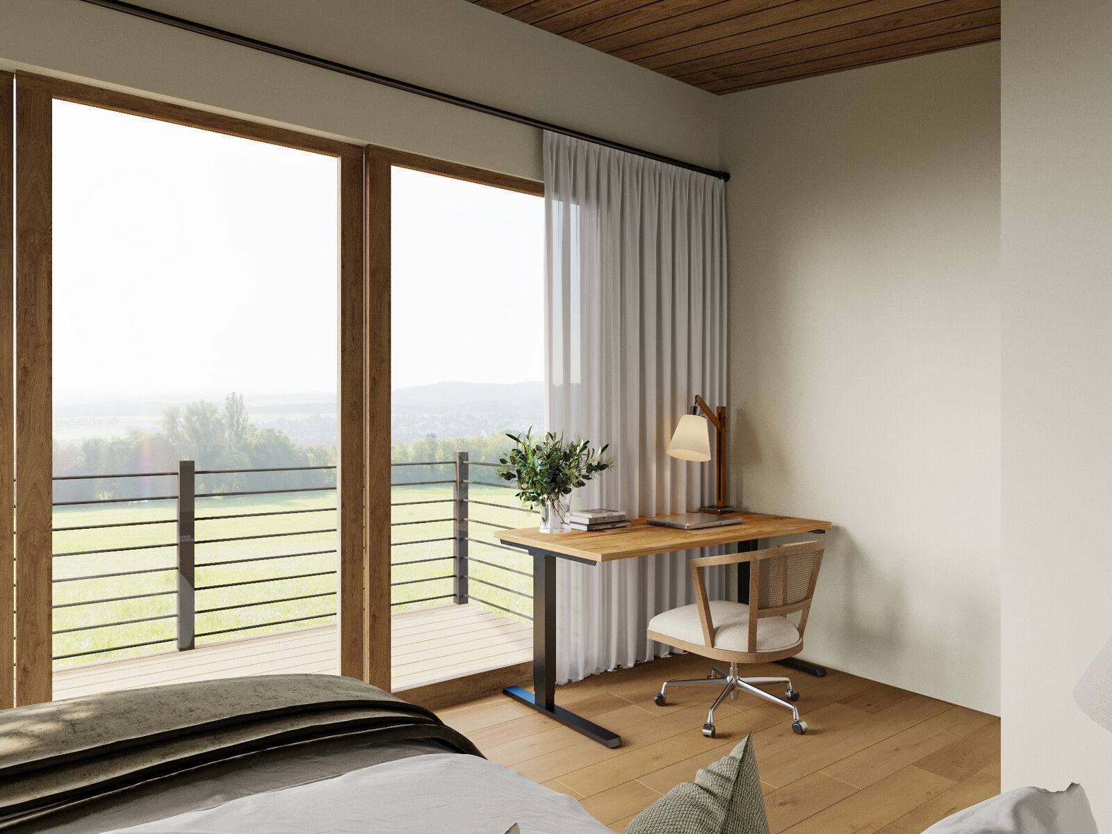 Online Designer Bedroom 3D Model 3