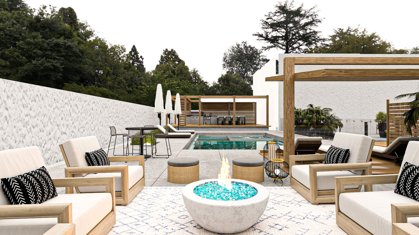 Modelo 3D de Patio Diseño Online 5