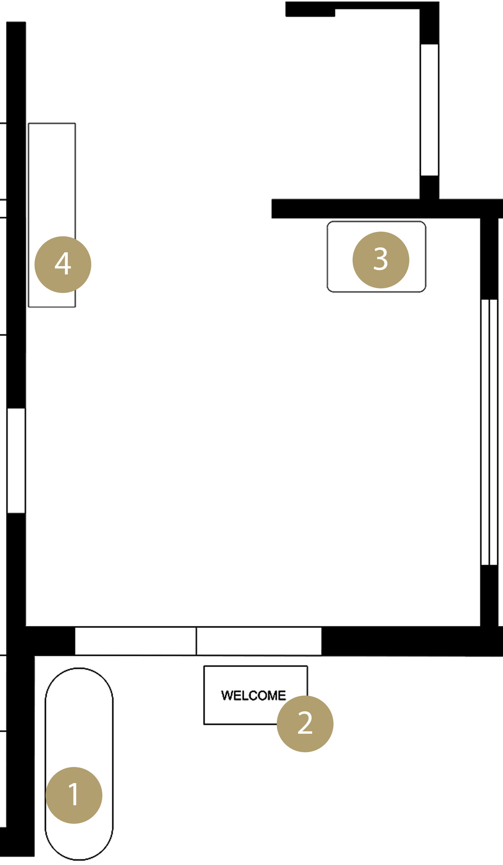Online Designer Hallway/Entry Floorplan