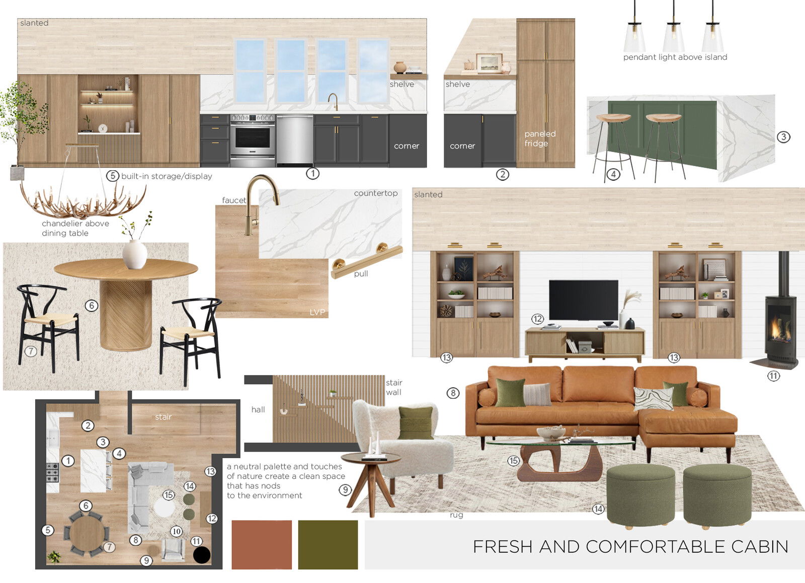 Online Designer Combined Living/Dining Interior Design Ideas