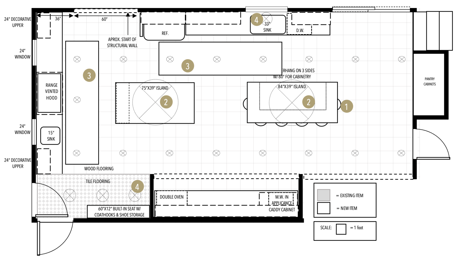 Online Designer Kitchen Floorplan