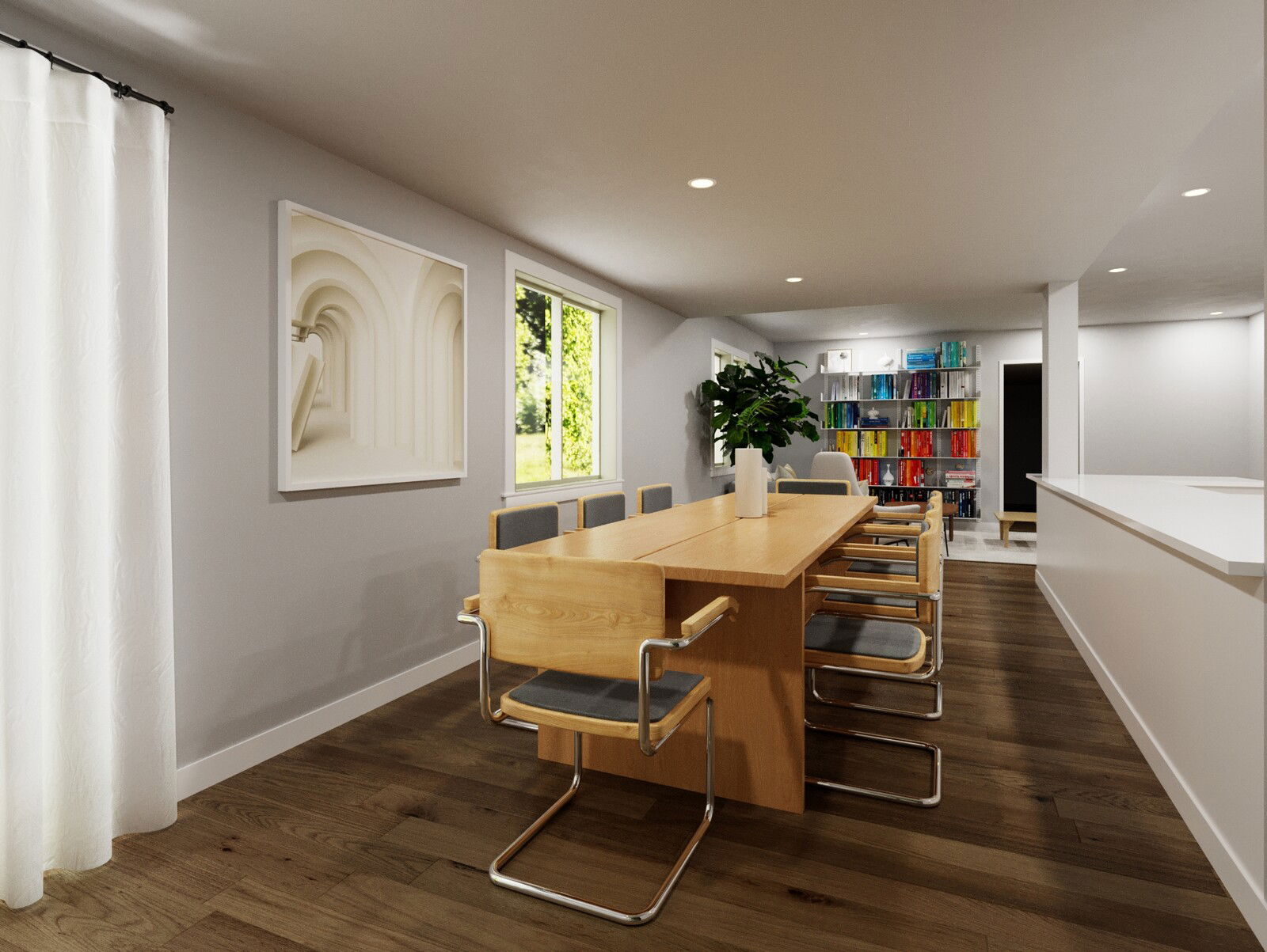 Online Designer Combined Living/Dining 3D Model 3