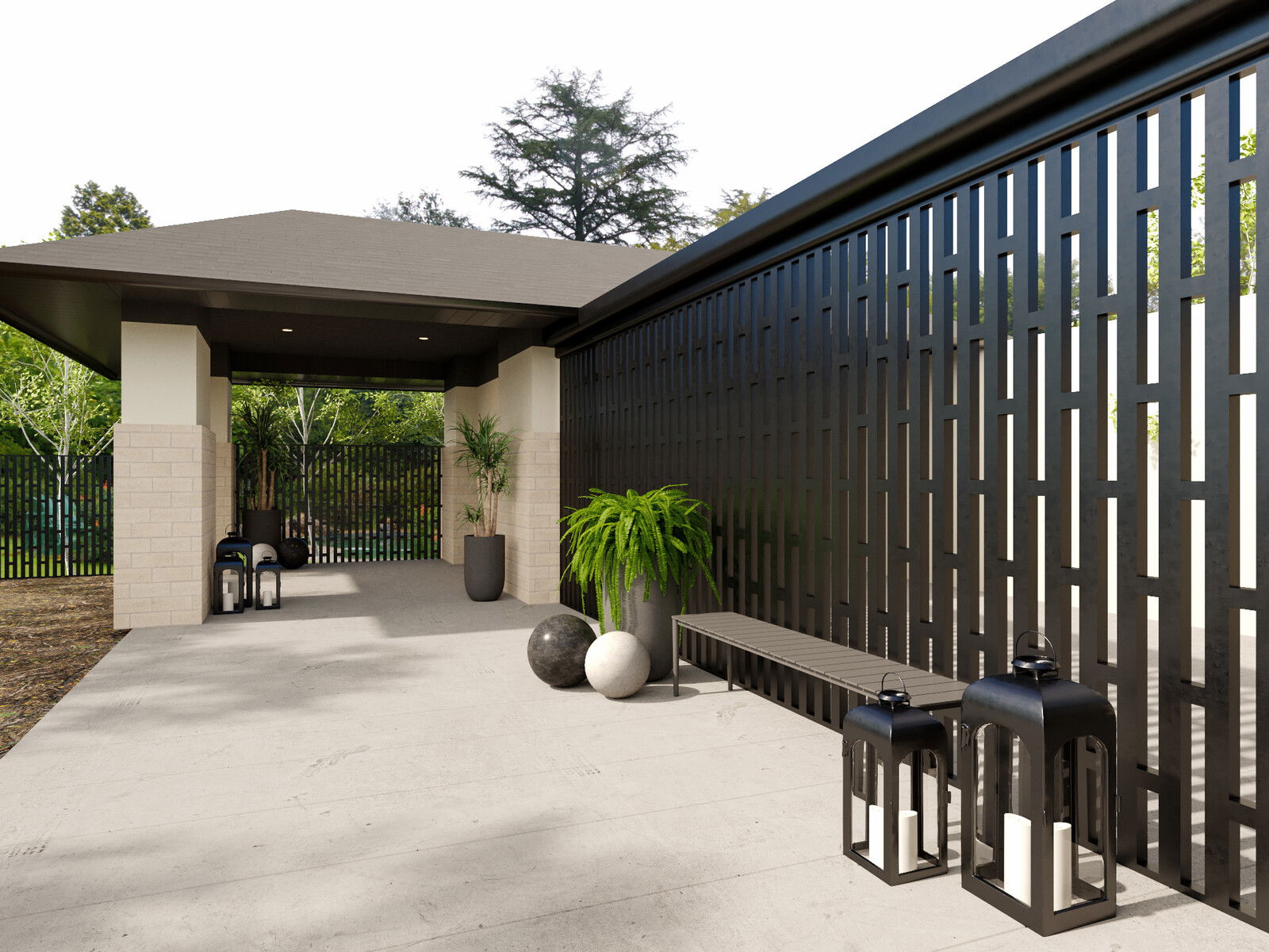 Online Designer Patio 3D Model 2