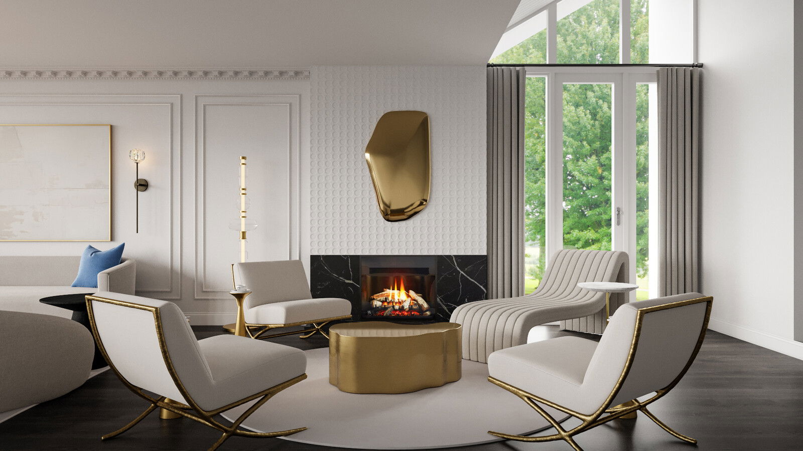 Online Designer Combined Living/Dining 3D Model 3