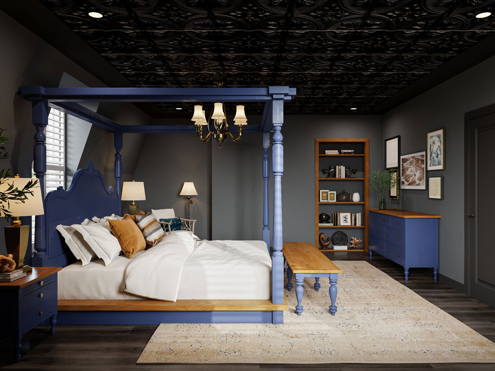 Modelo 3D de Dormitorio del Diseñador en Línea 2