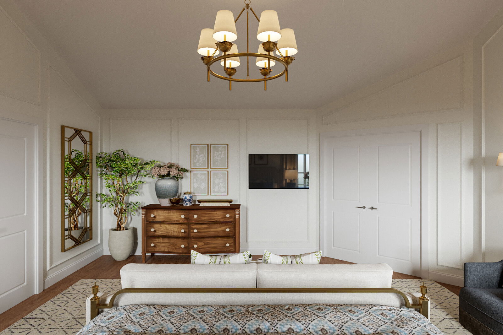 Online Designer Bedroom 3D Model 3