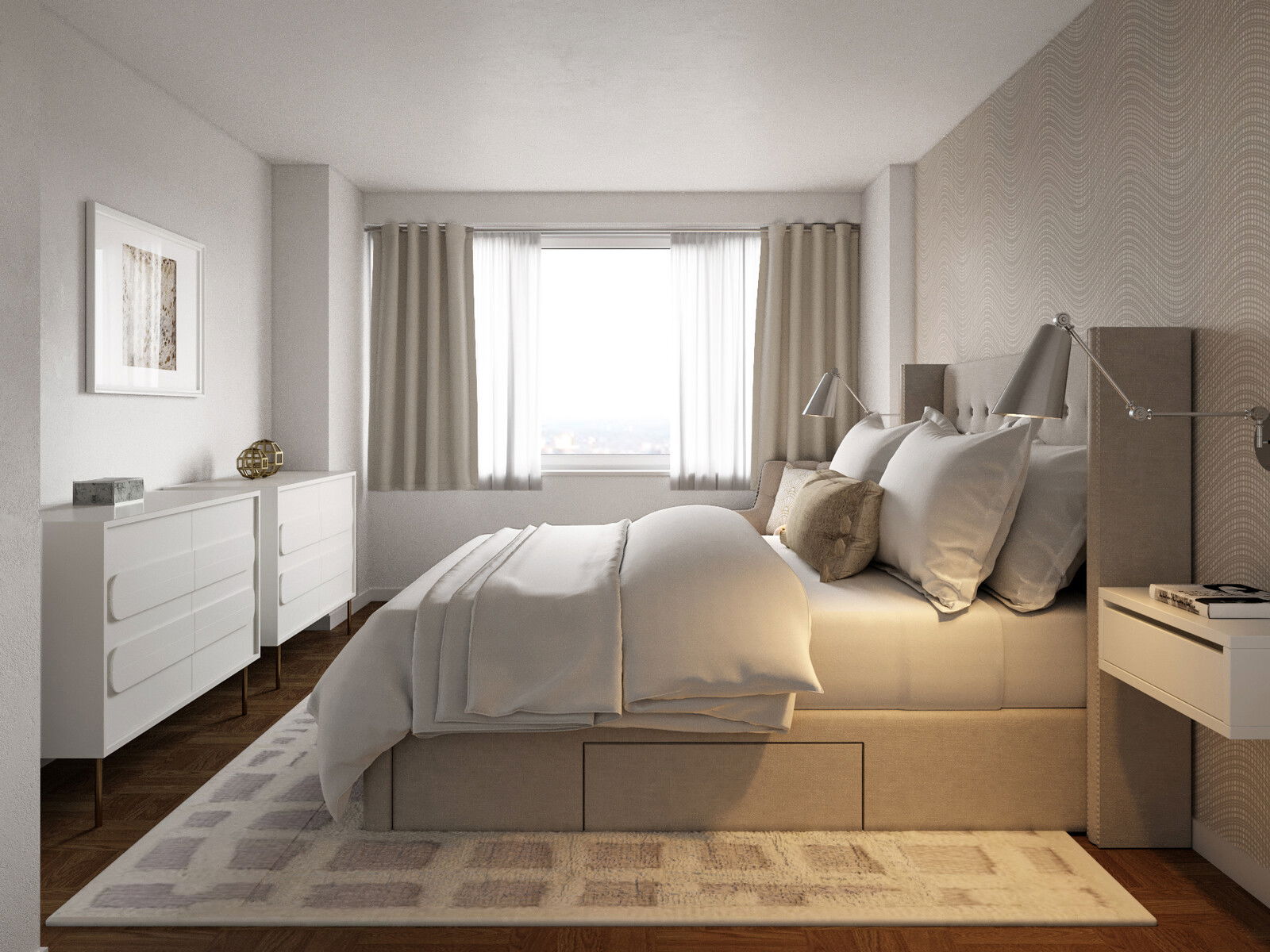 Modelo 3D de Dormitorio del Diseñador en Línea 3