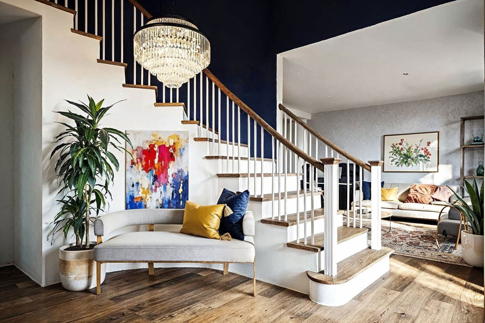 Renderizado de Transformación de Hogar de Estilo Transicional