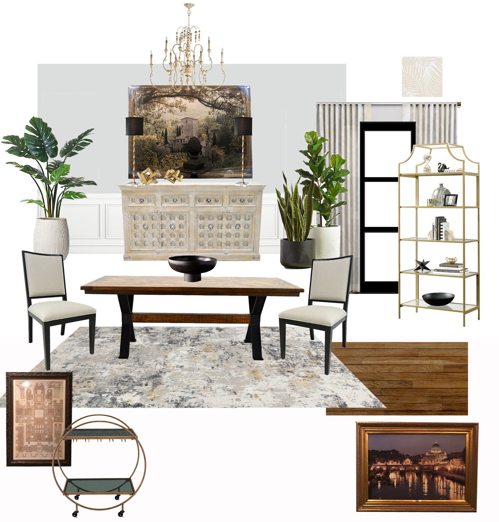 Ideas de Diseño de Interiores para el Comedor por Diseñadores en Línea