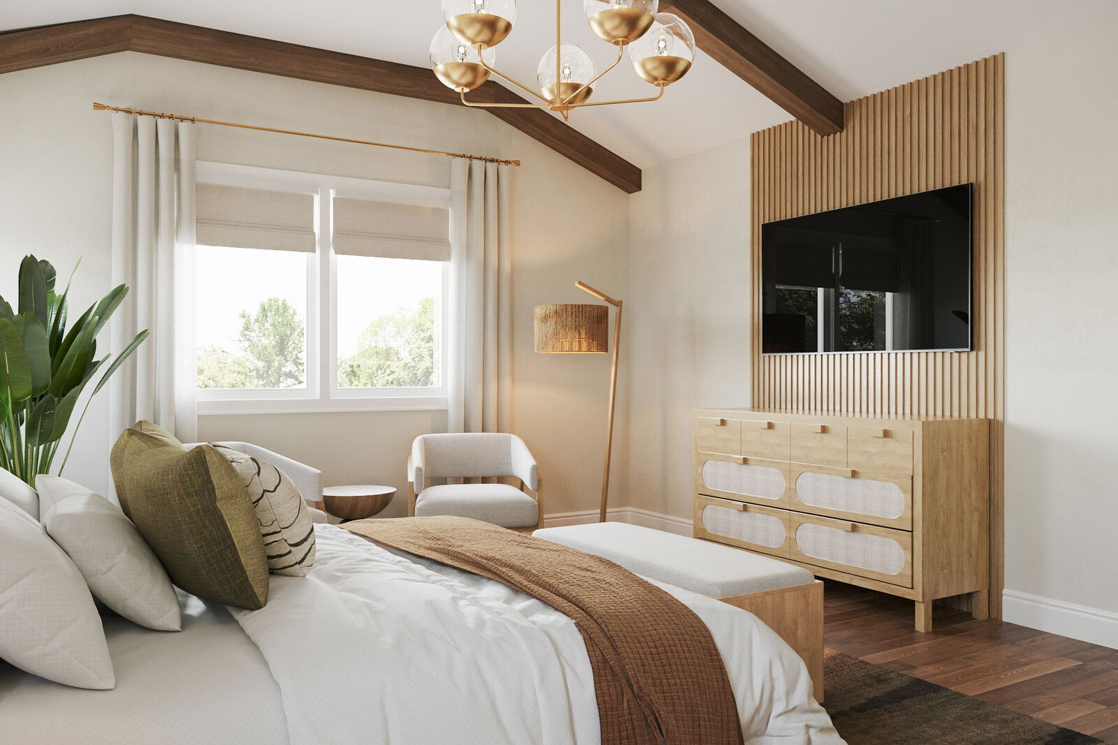 Online Designer Bedroom 3D Model 1