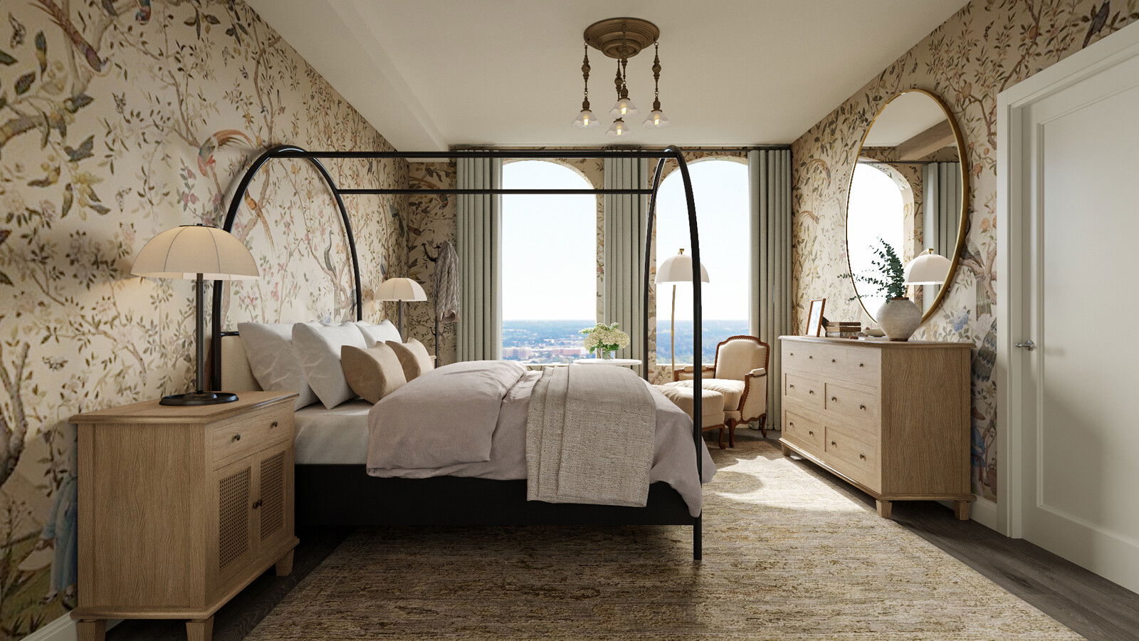 Online Designer Bedroom 3D Model 3