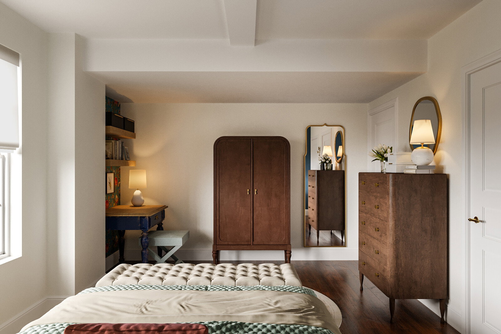 Online Designer Bedroom 3D Model 1