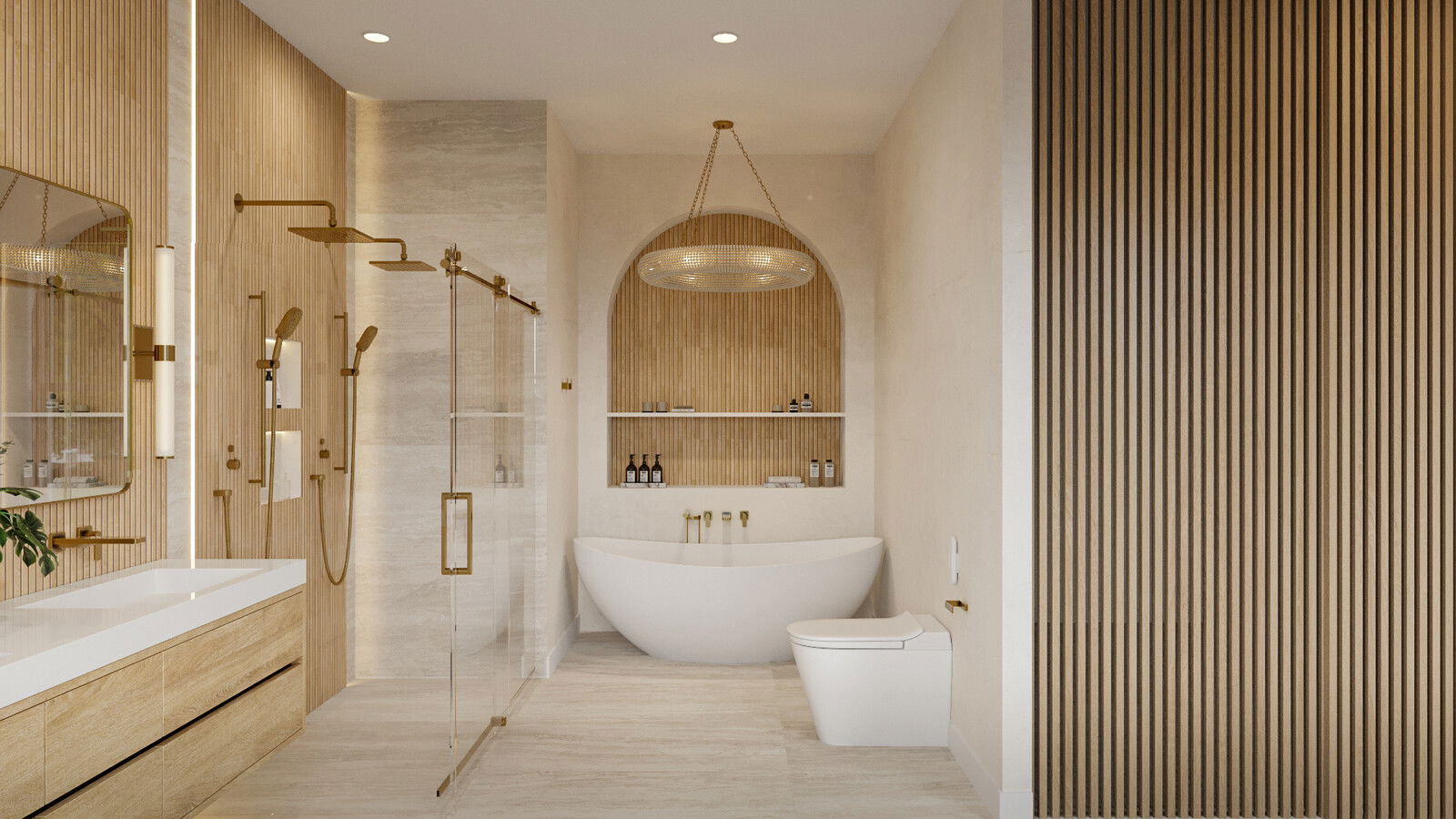 Online Designer Bathroom 3D Model 3