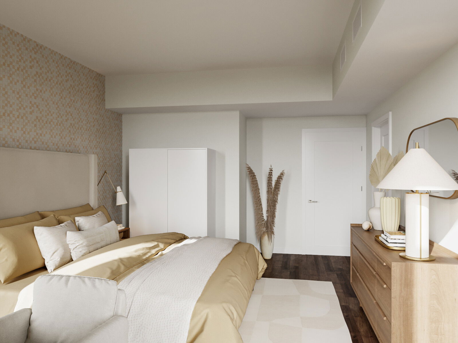 Online Designer Bedroom 3D Model 1