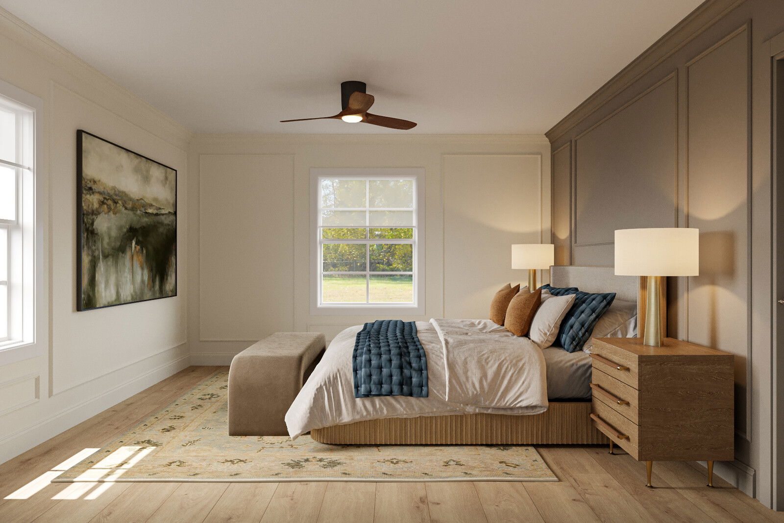 Online Designer Bedroom 3D Model 2