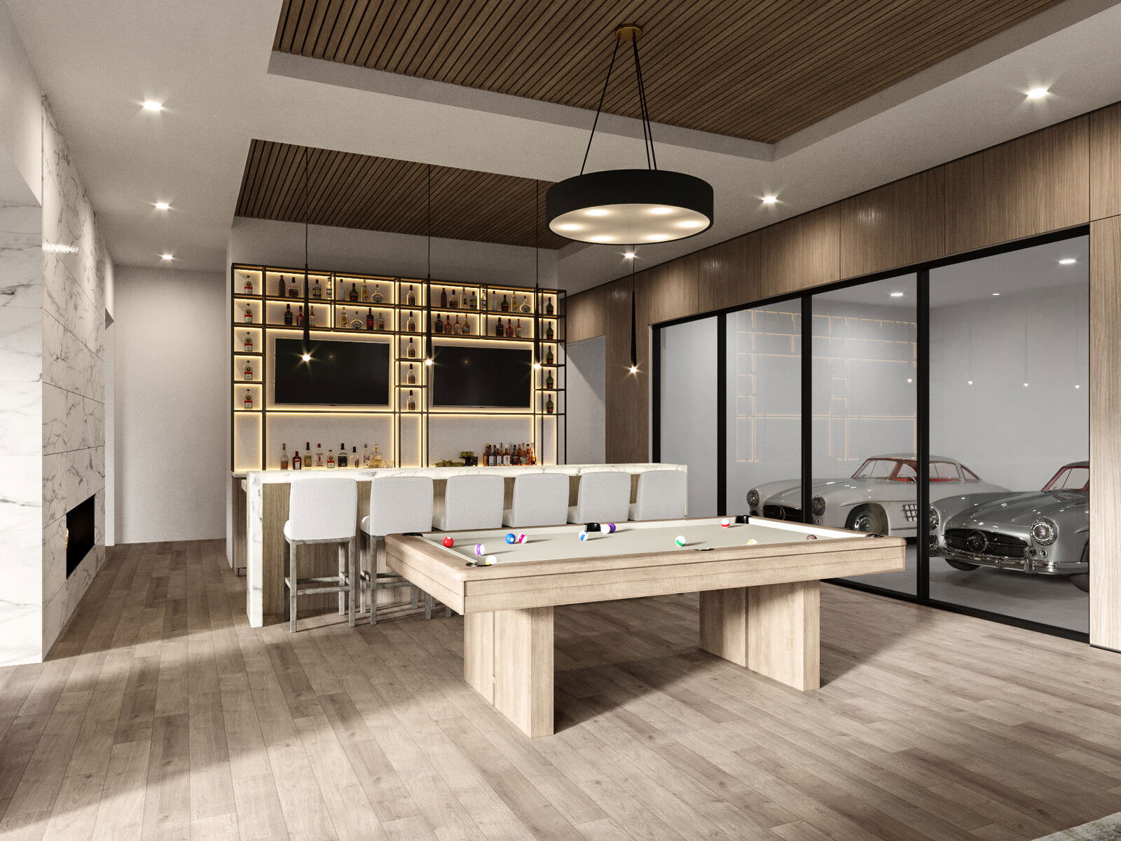 Online Designer Combined Living/Dining 3D Model 2