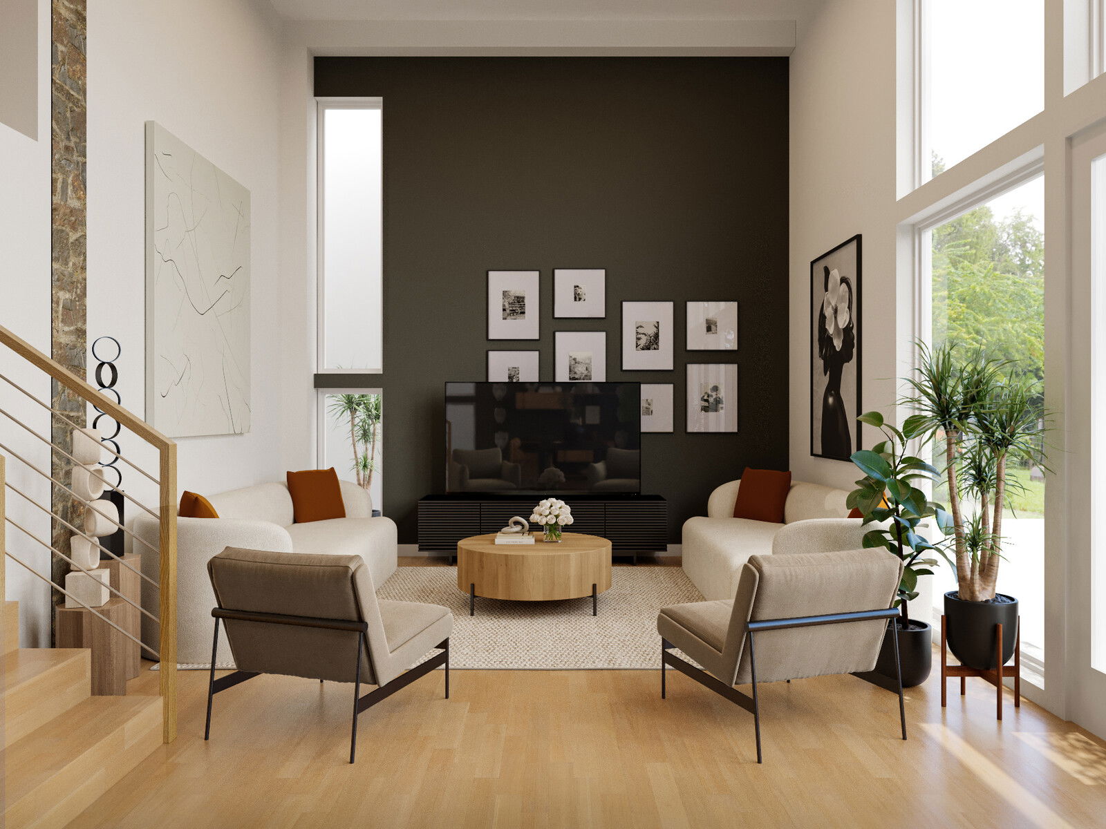 Online Designer Combined Living/Dining 3D Model 6