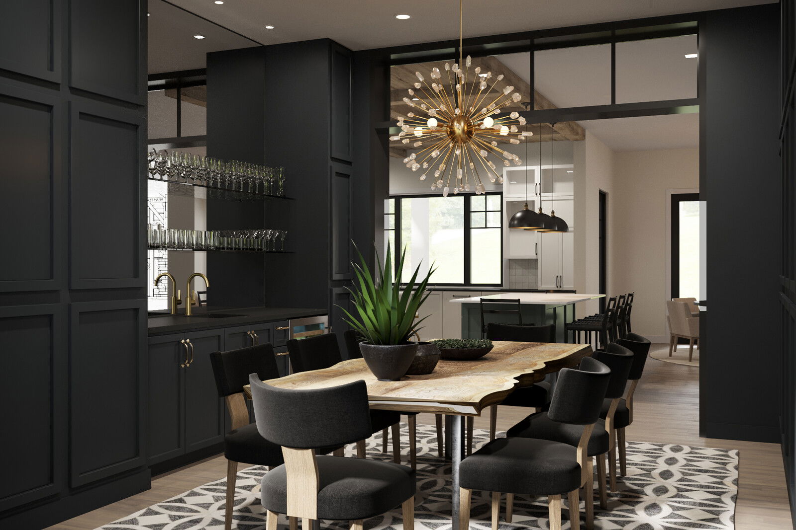 Bold Masculine Dining Room Design
