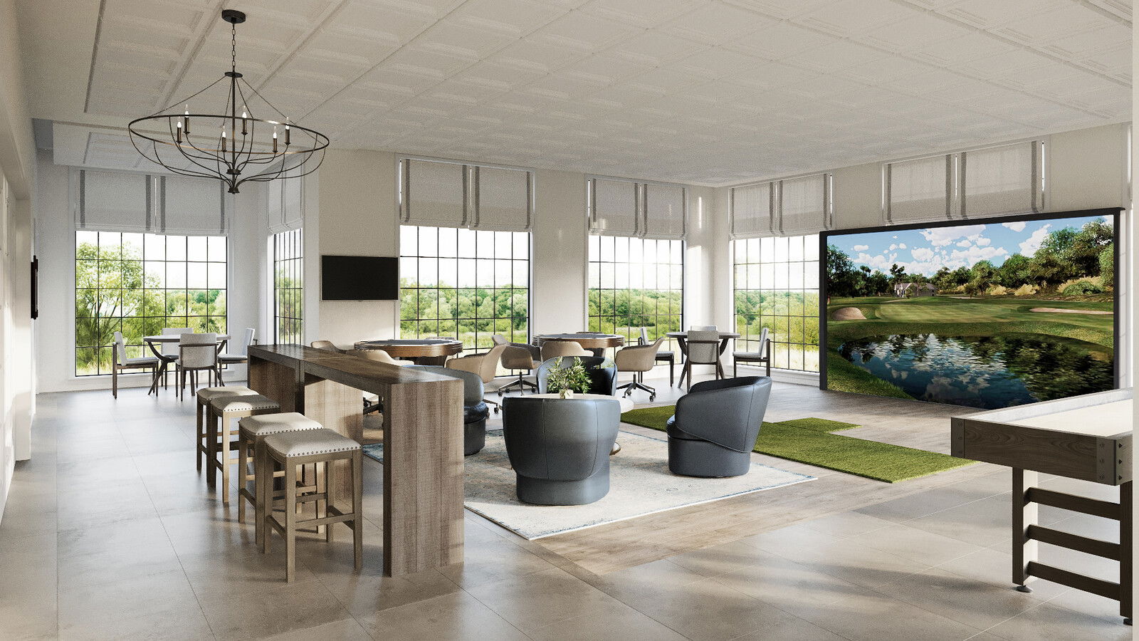 Masculine Country Club Lounge Interior Design Masculine Country Club Lounge Interior Design