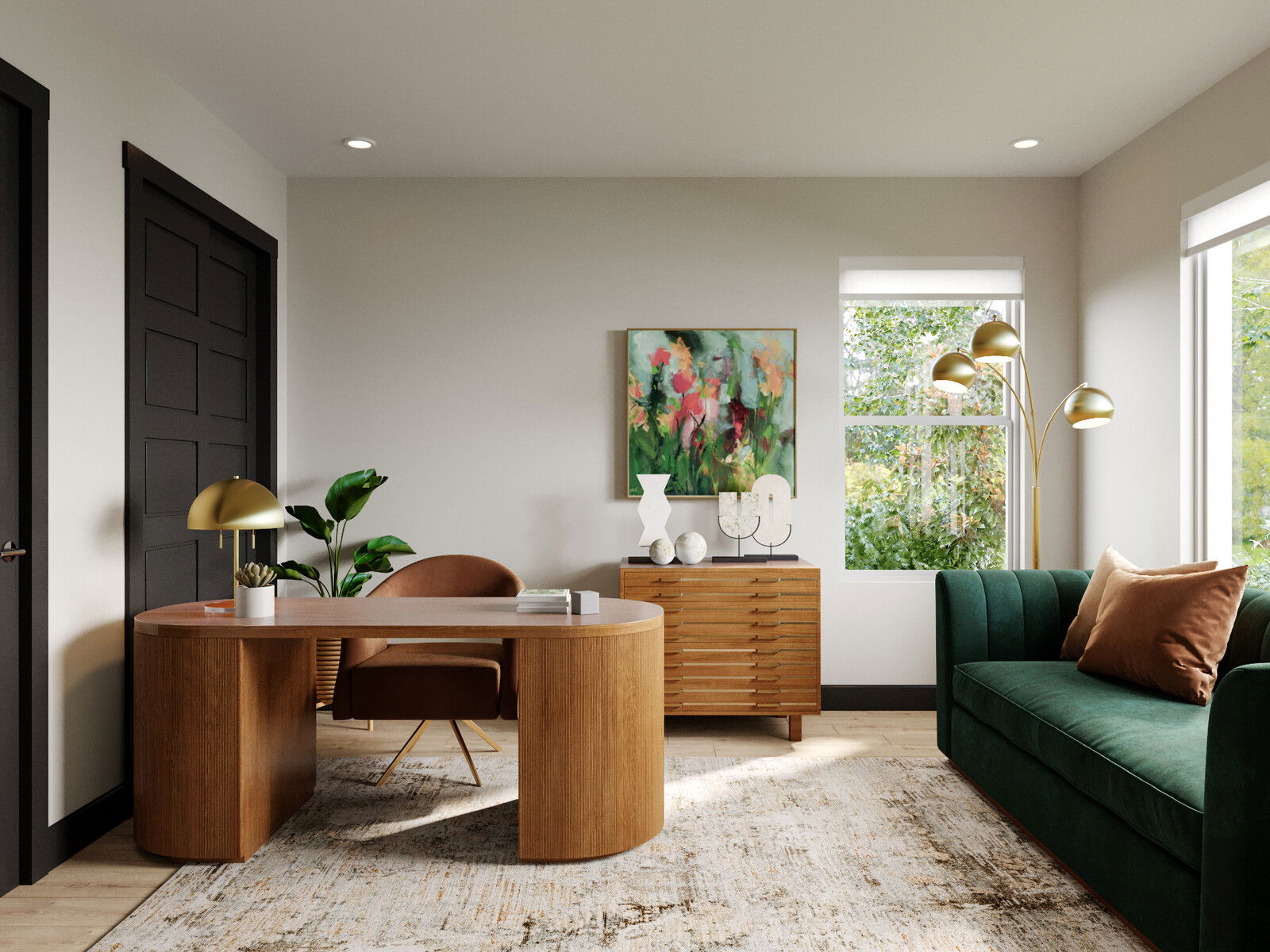 Timeless Creative Small Home Office Design