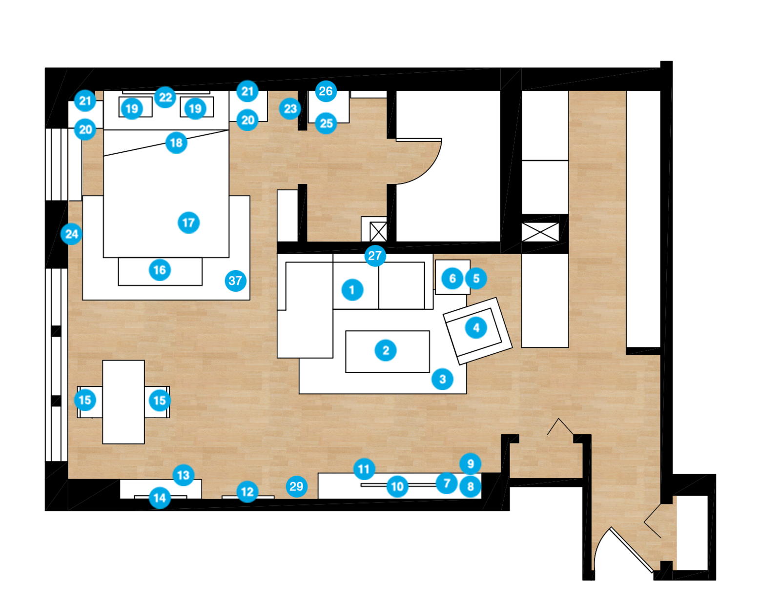 Online Designer Studio Floorplan