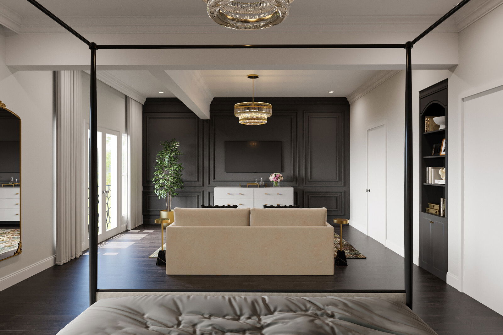 Online Designer Bedroom 3D Model 2