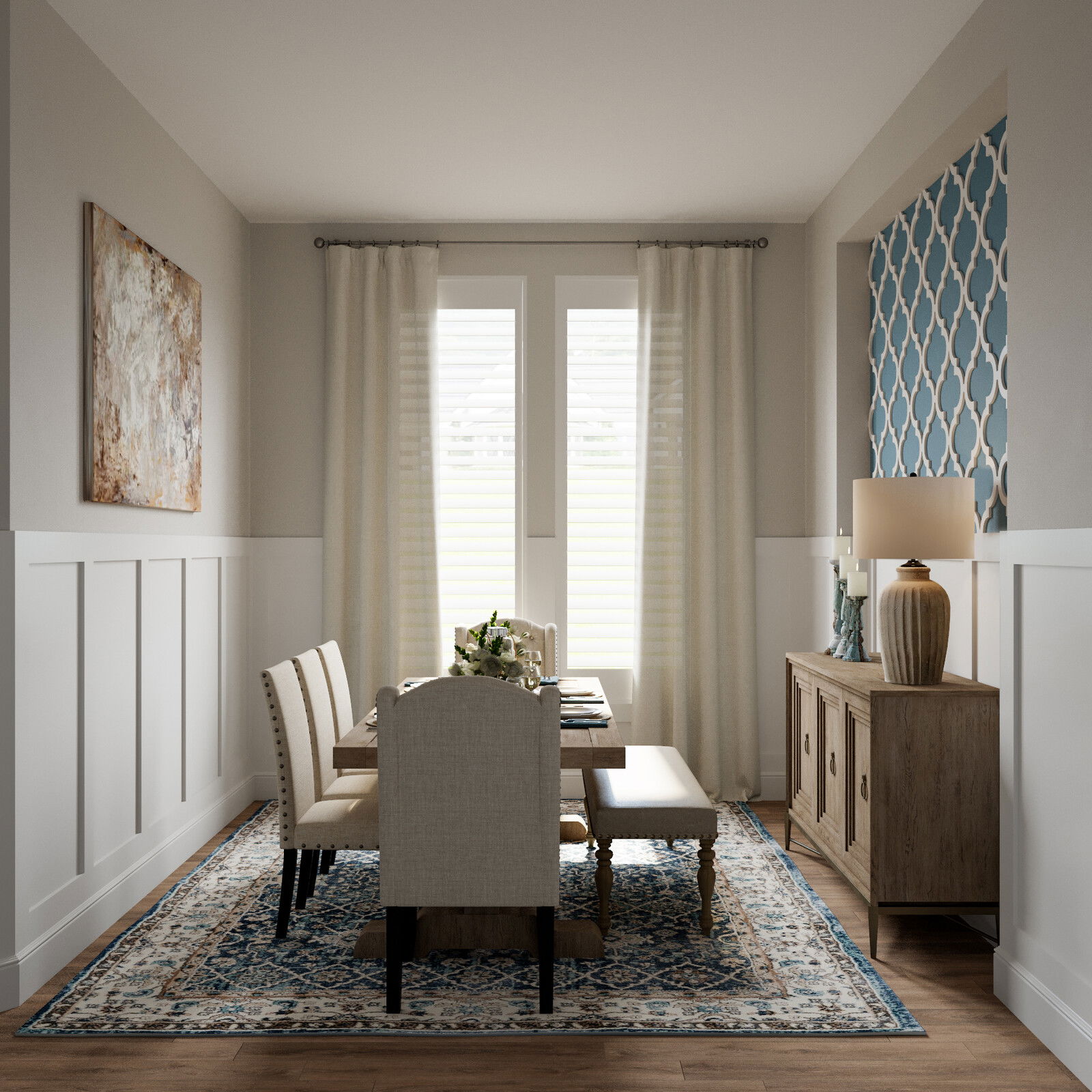 Transitional Serene House Renovation Moodboard thumb