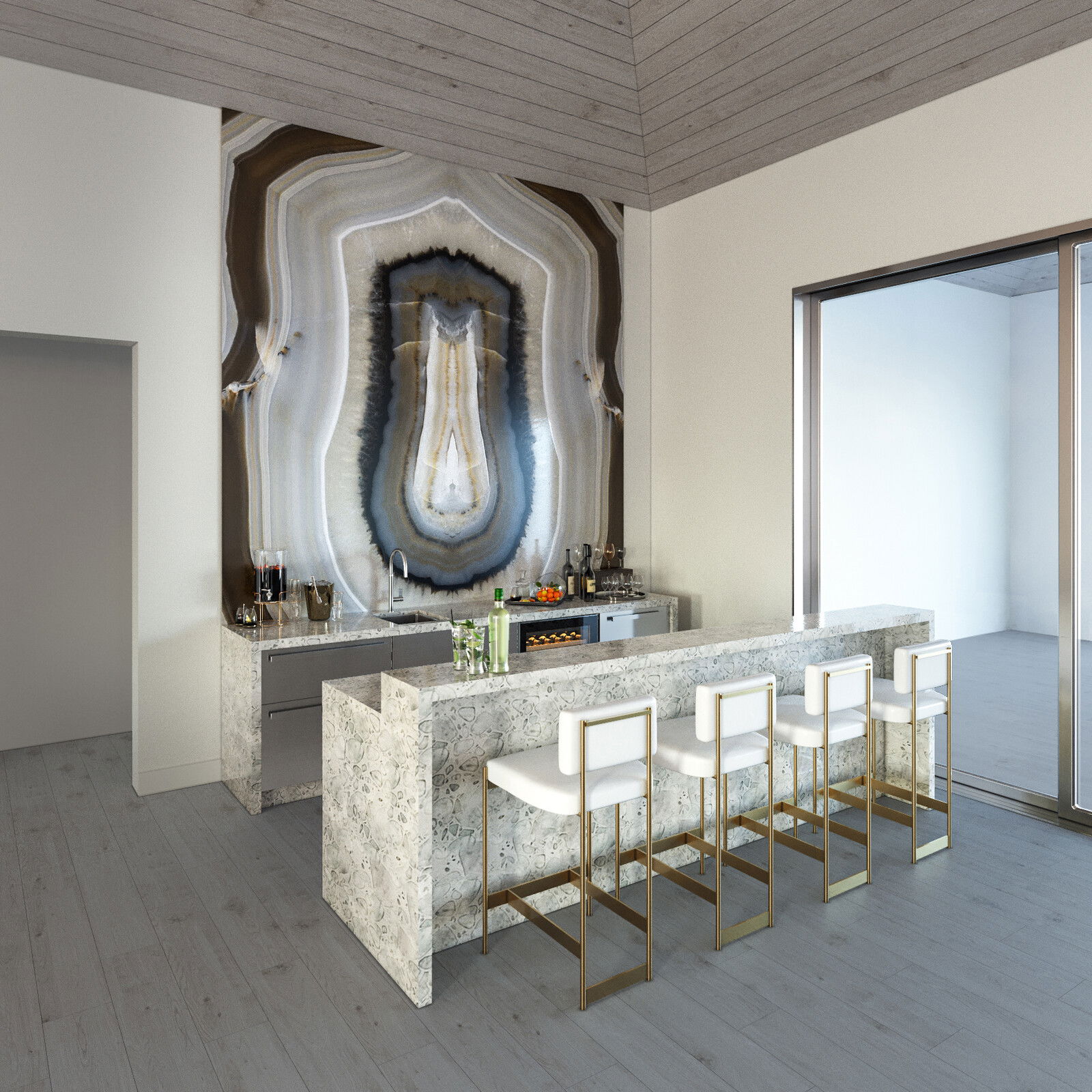 Online Designer Combined Living/Dining 3D Model 5