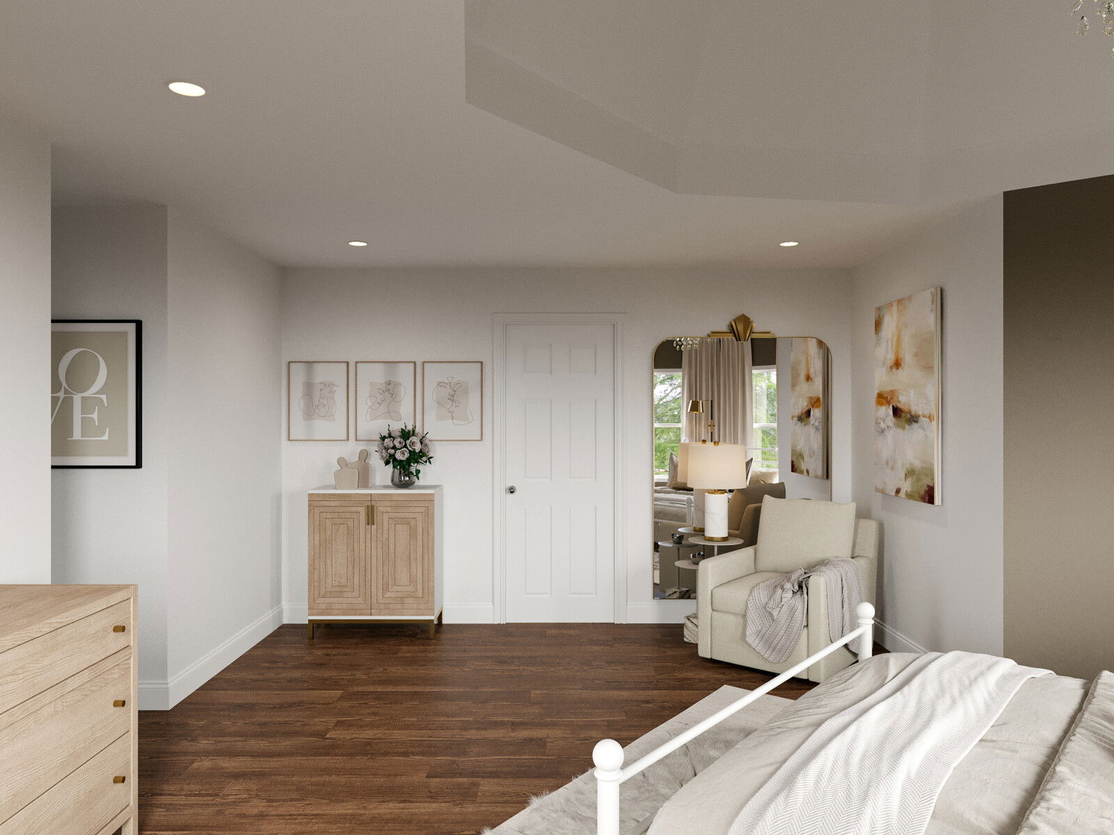 Modelo 3D de Dormitorio del Diseñador en Línea 2