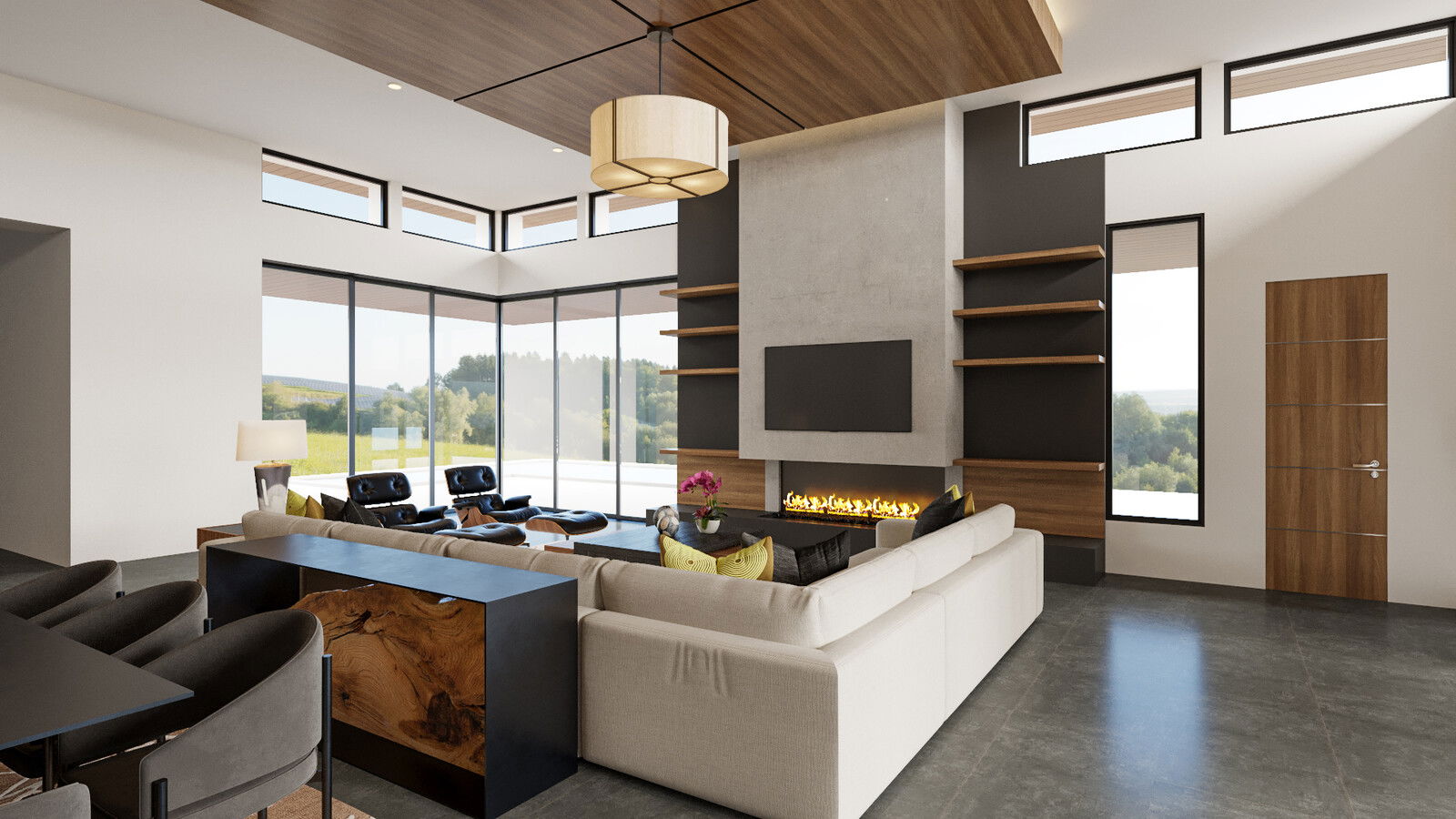 Online Designer Combined Living/Dining 3D Model 3