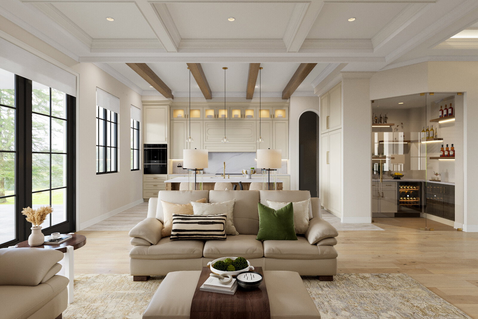 Online Designer Combined Living/Dining 3D Model 7