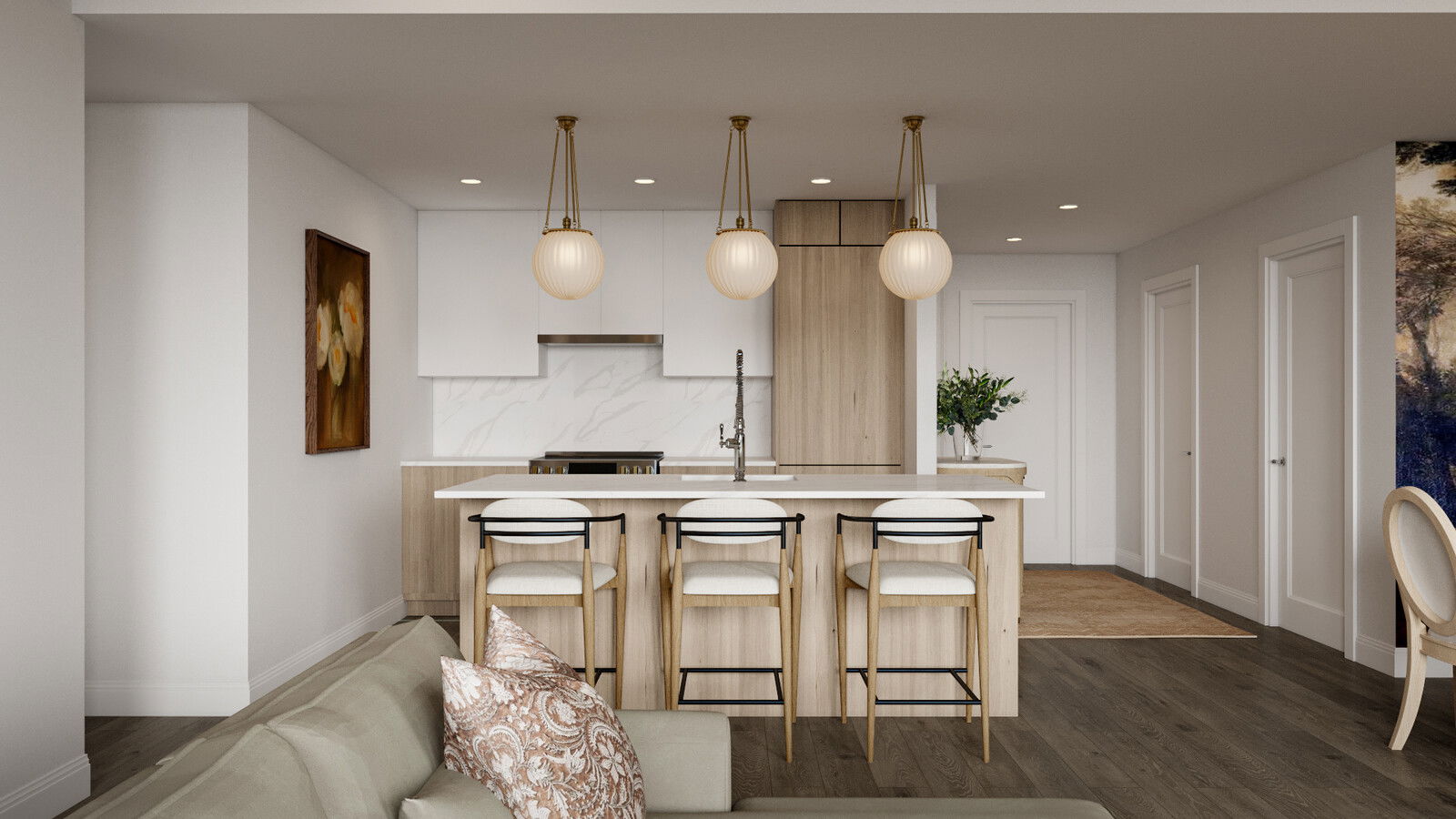 Online Designer Combined Living/Dining 3D Model 5