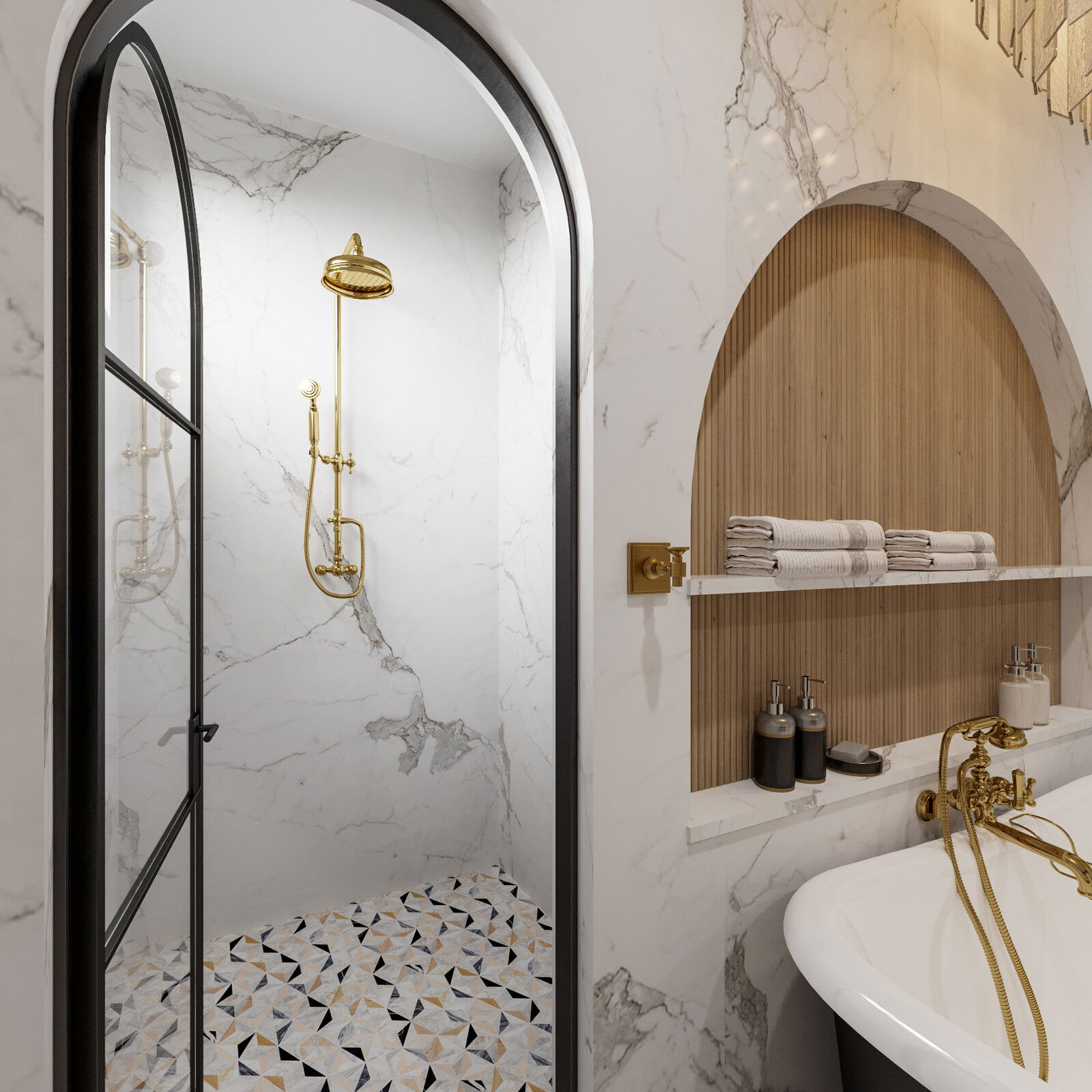 Online Designer Bathroom 3D Model 1