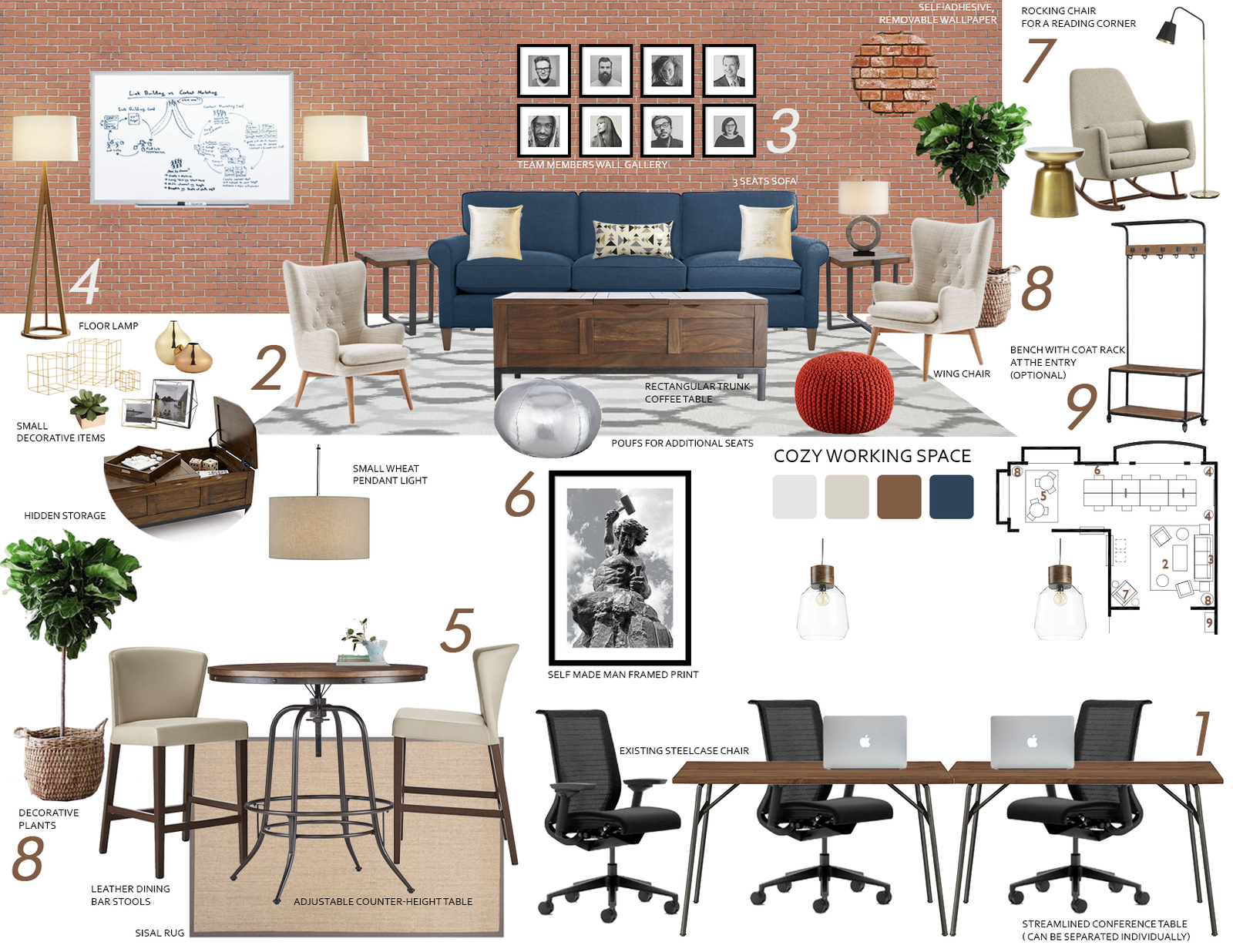 Ideas de diseño de interiores para negocios/oficinas de diseñadores en línea