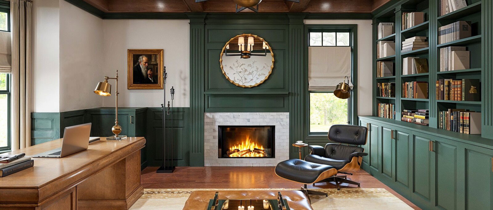 Green Home Office Design | Decorilla